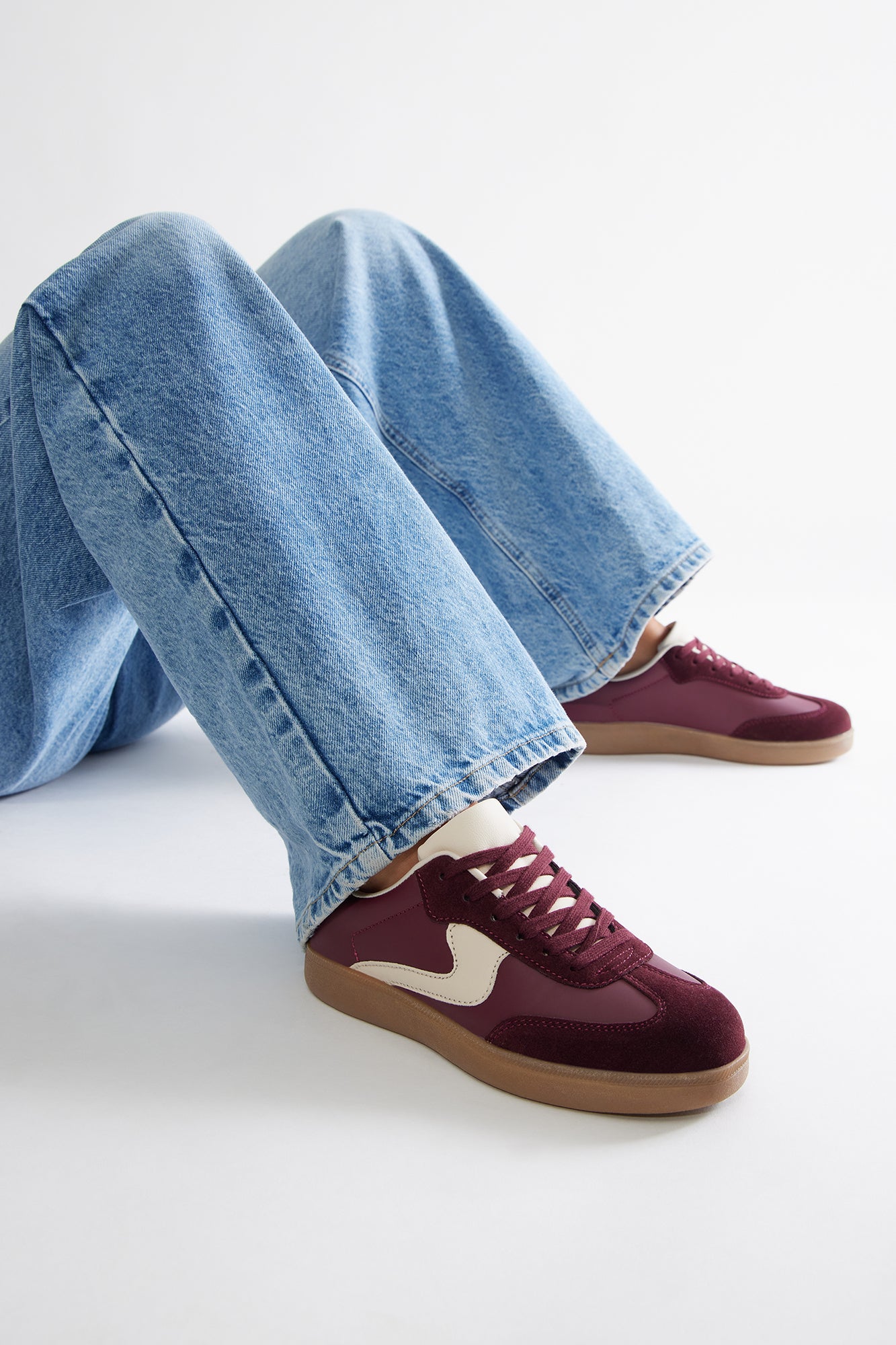 Denali Lace Up Sneakers - Wine - Image 4