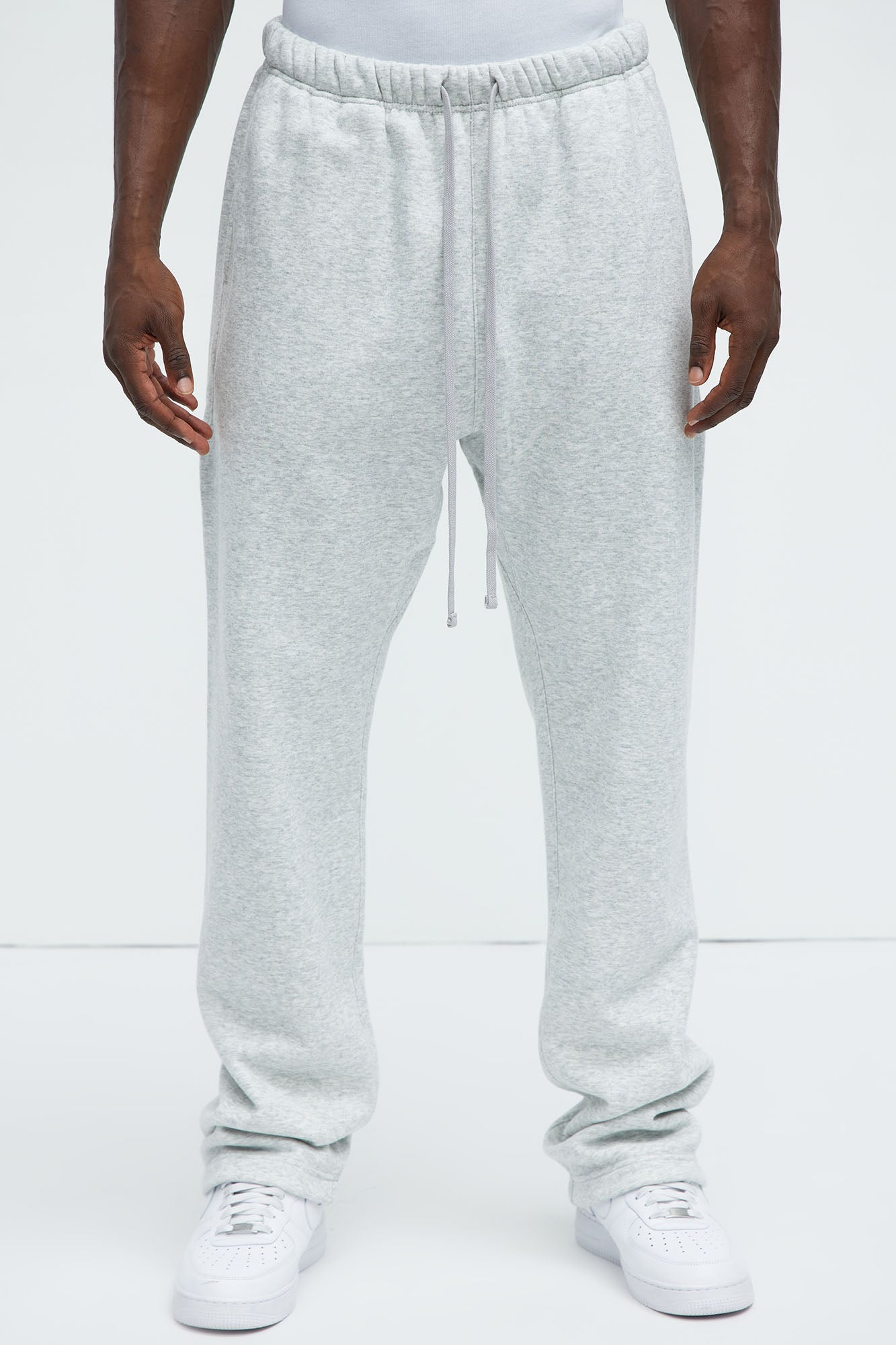 Tyson Heavyweight Straight Sweatpants - Heather Grey - Image 7
