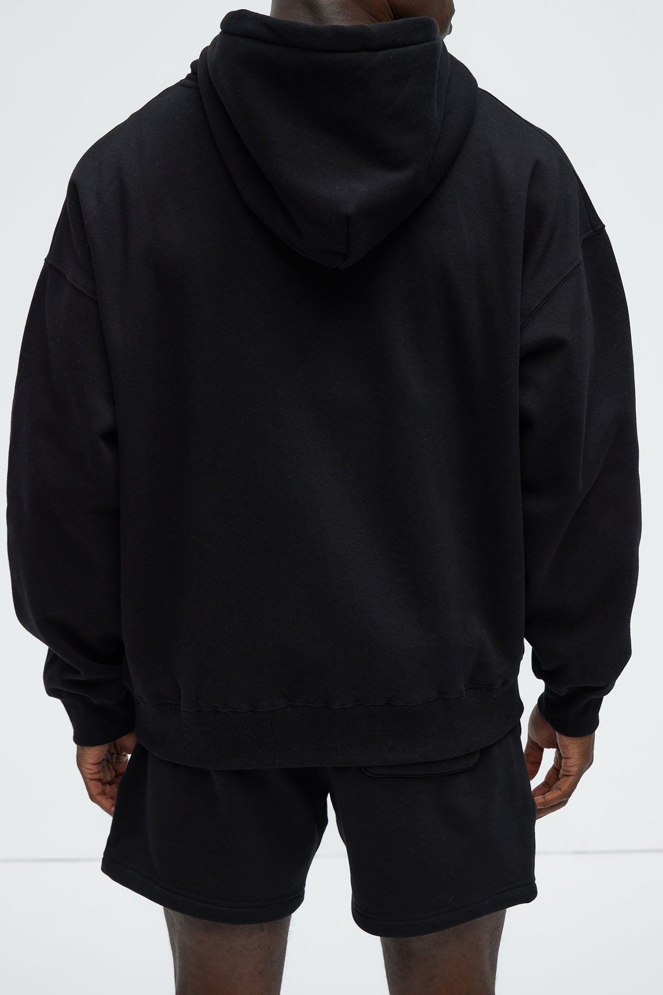 Tyson Oversized Heavyweight Zip Up - Black - Image 6