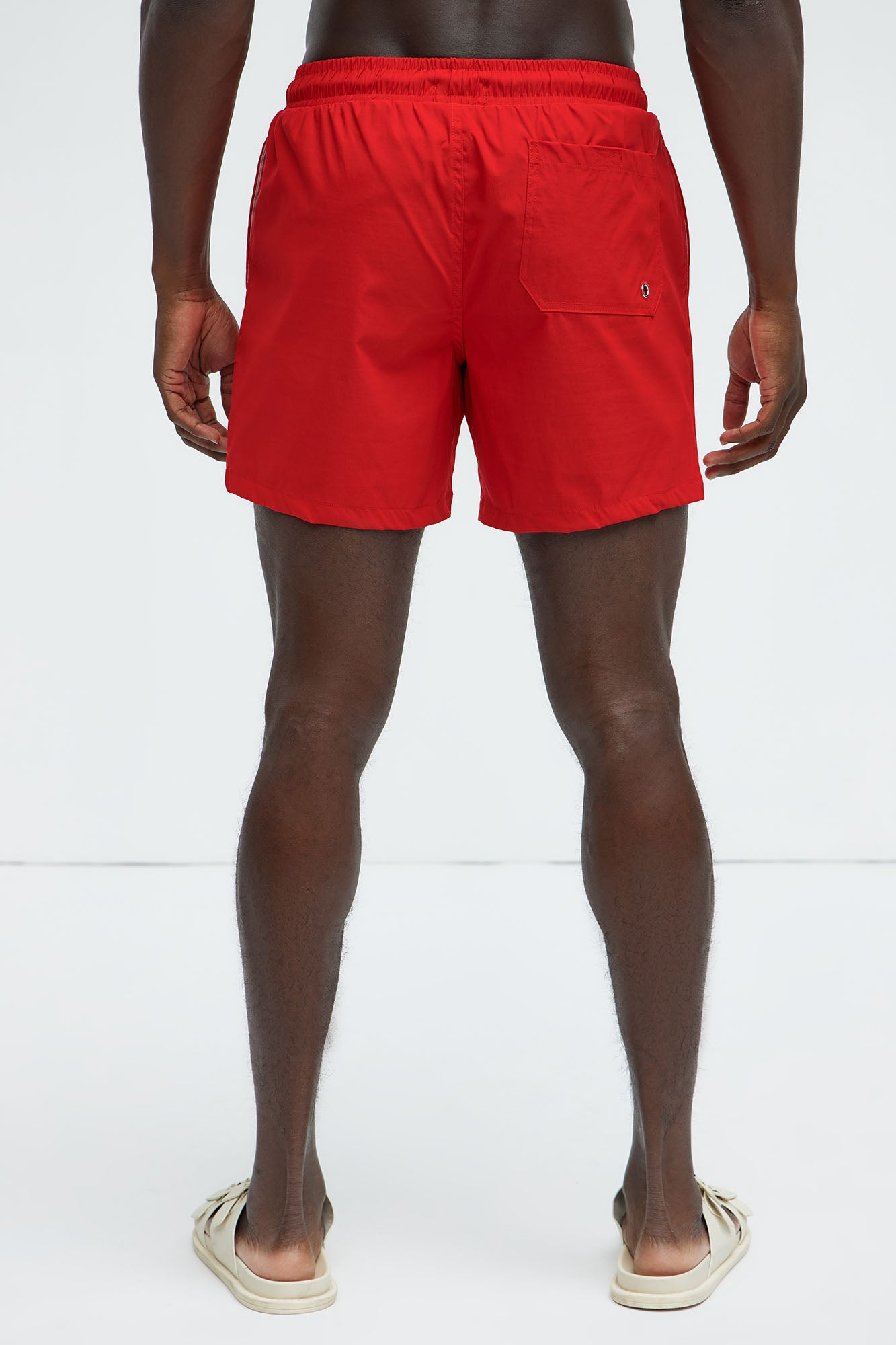 Montez Stretch Swim Trunk Mid - Brick Red - Image 6