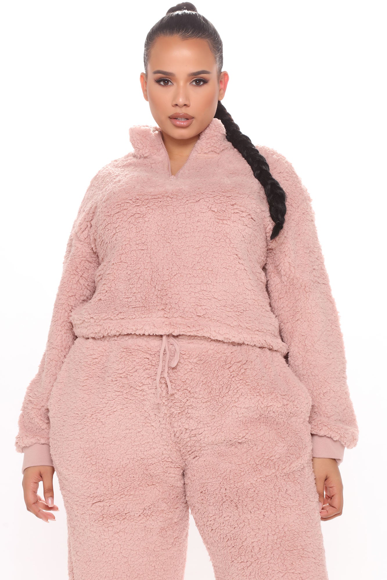 Cuddle Time Cozy Pant Set - Mauve - Image 6
