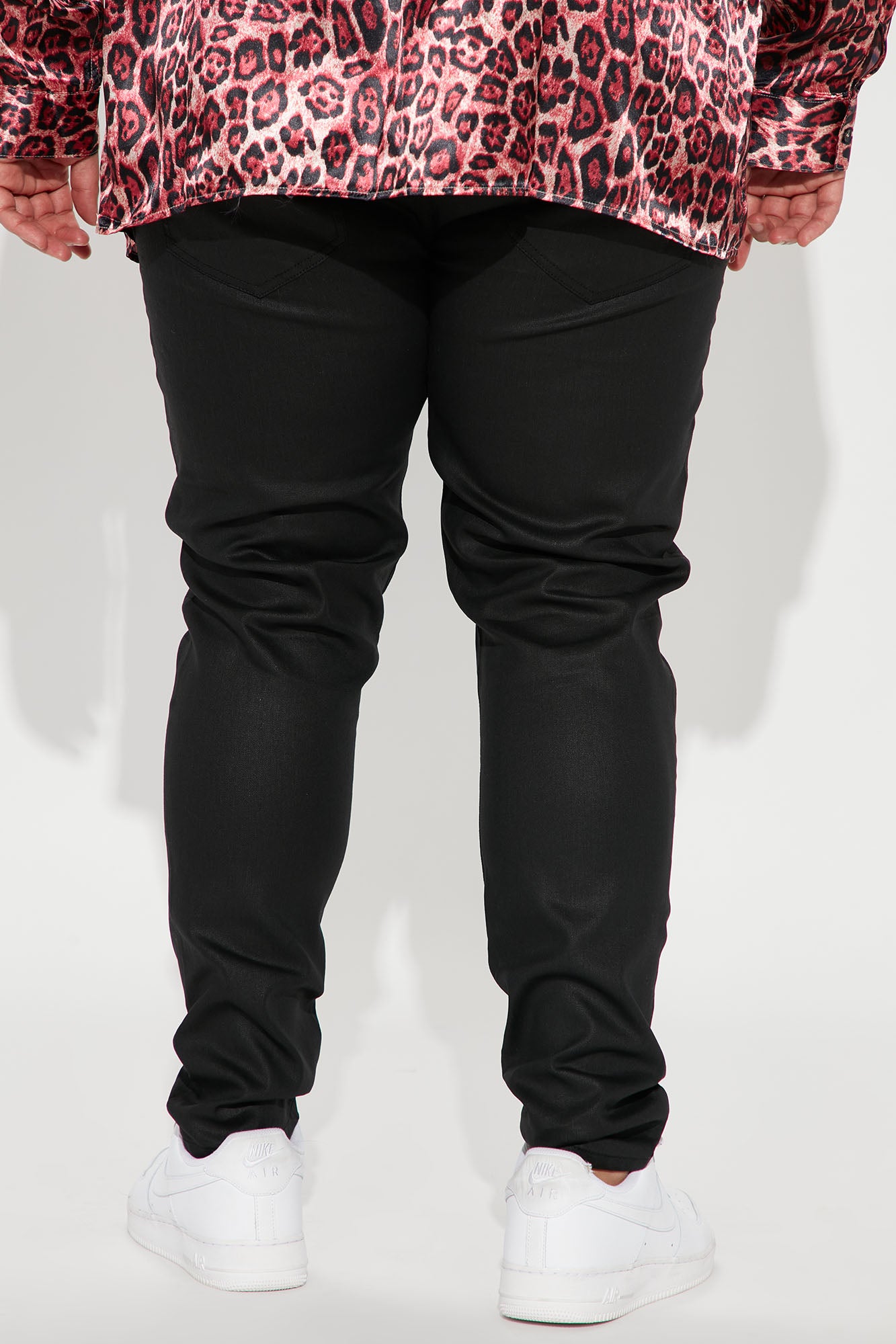 Not Like Others Waxed Slim Taper Jean - Black - Image 8