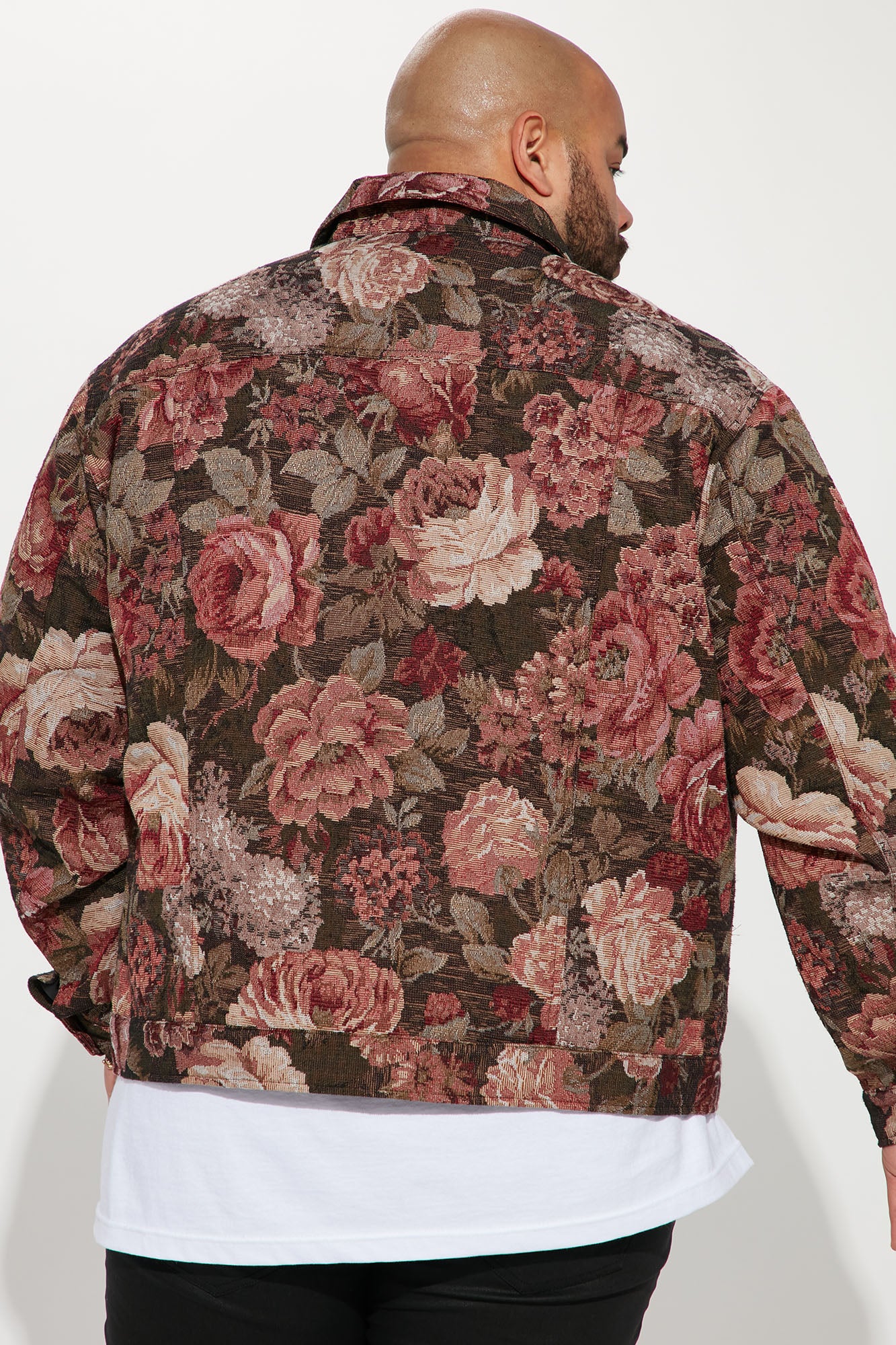 Tapestry Trucker Jacket - Black/Combo - Image 6