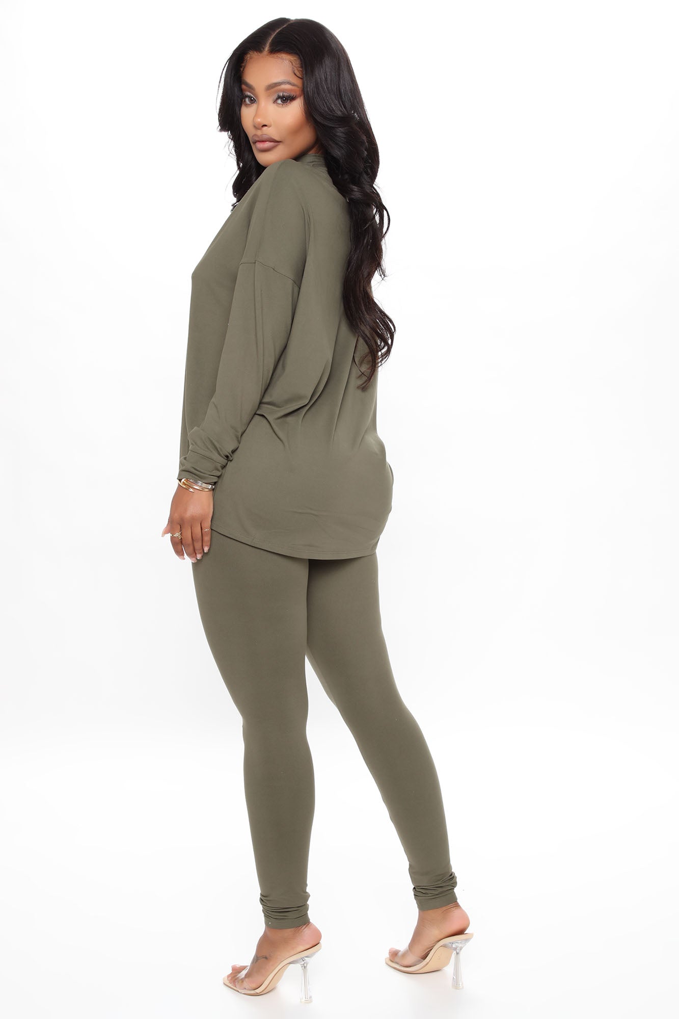 Everything Legging Set - Olive - Image 4
