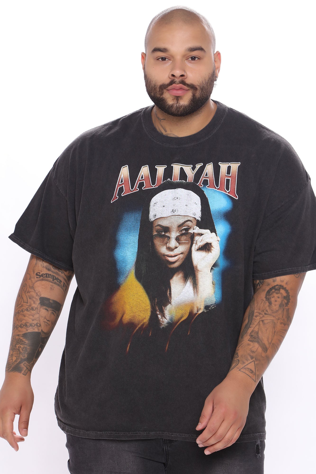 Aaliyah One In A Million Short Sleeve Tee - Black/combo - Image 4