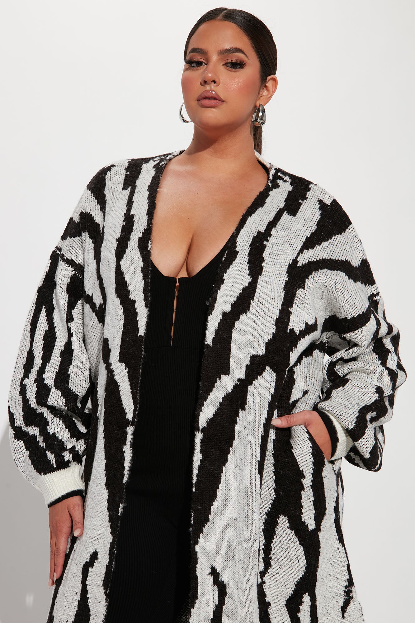 Dangerously Fierce Cardigan - Grey/combo - Image 5