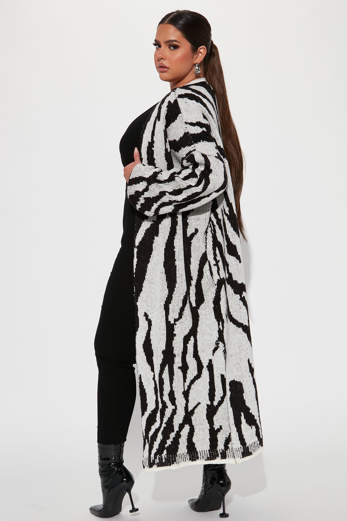 Dangerously Fierce Cardigan - Grey/combo - Image 7