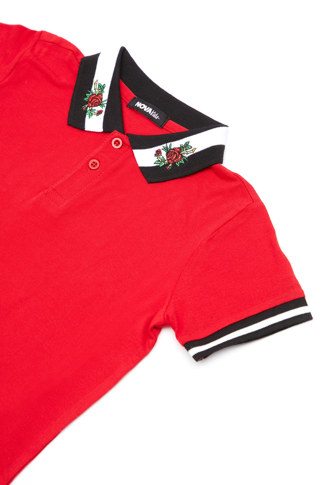 Mini Rick Short Sleeve Polo - Red - Image 6