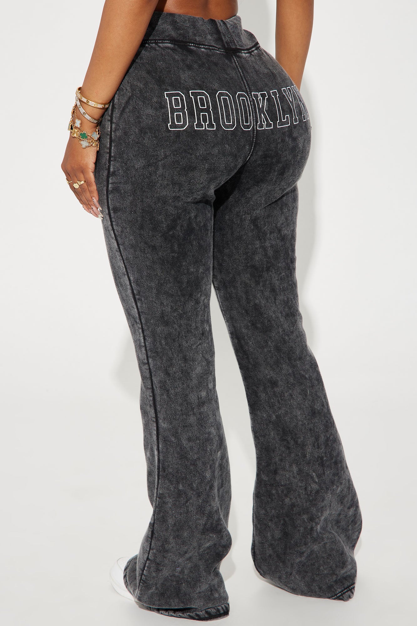 Brooklyn City Washed Sweatpants - Black Wash - Image 3