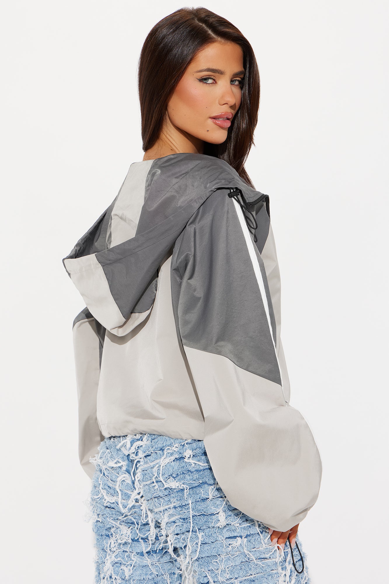 D-Nice Windbreaker - Grey/combo - Image 5