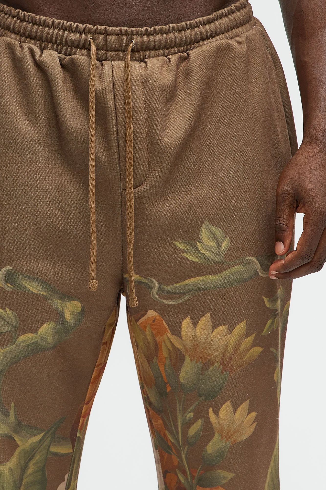 Botanic Sweatpants - Brown - Image 3
