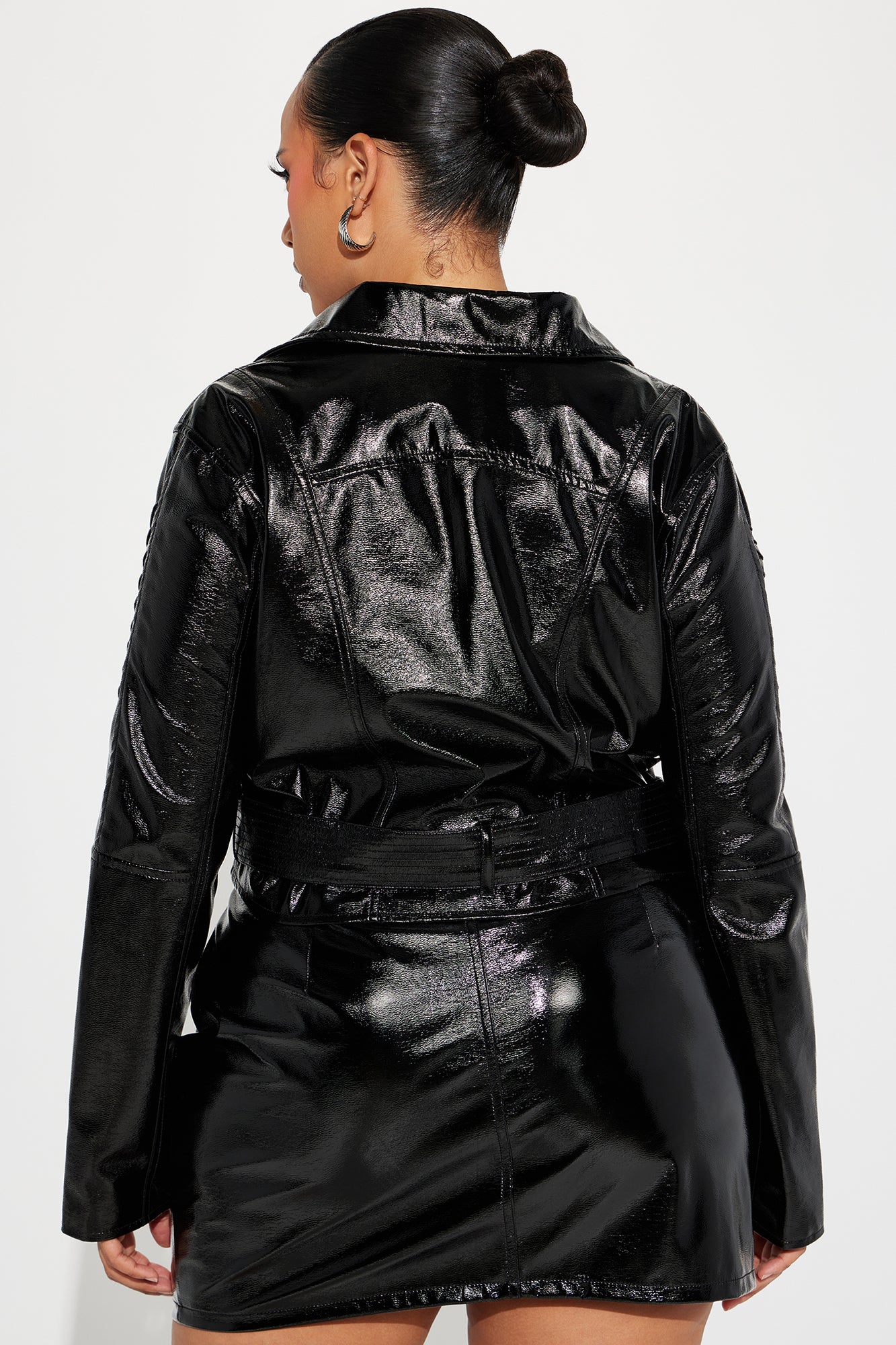 Mainstage Moment Faux Leather Skirt Set - Black - Image 7