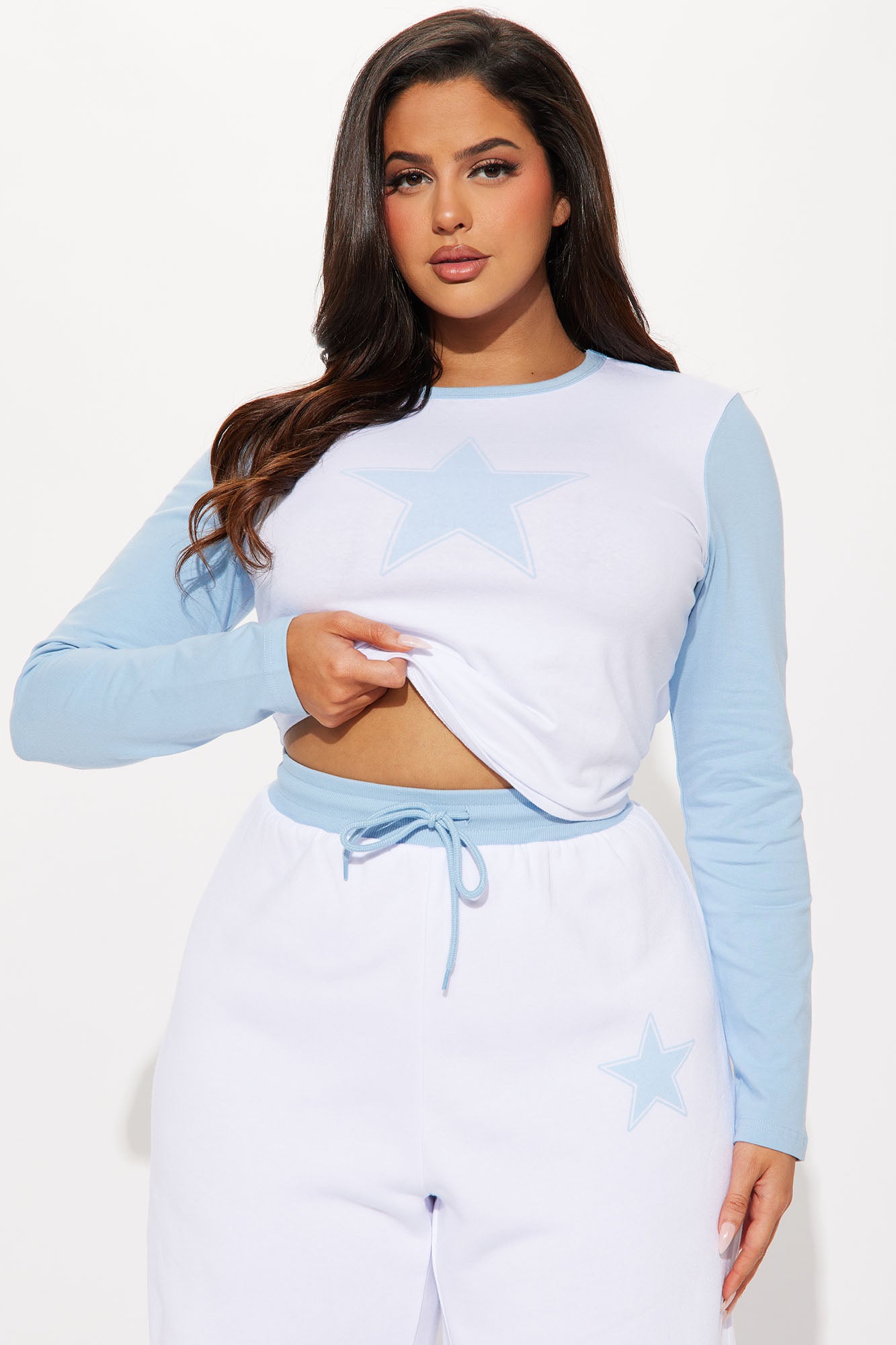All Star Colorblock Fleece Pant Set - White/combo - Image 6