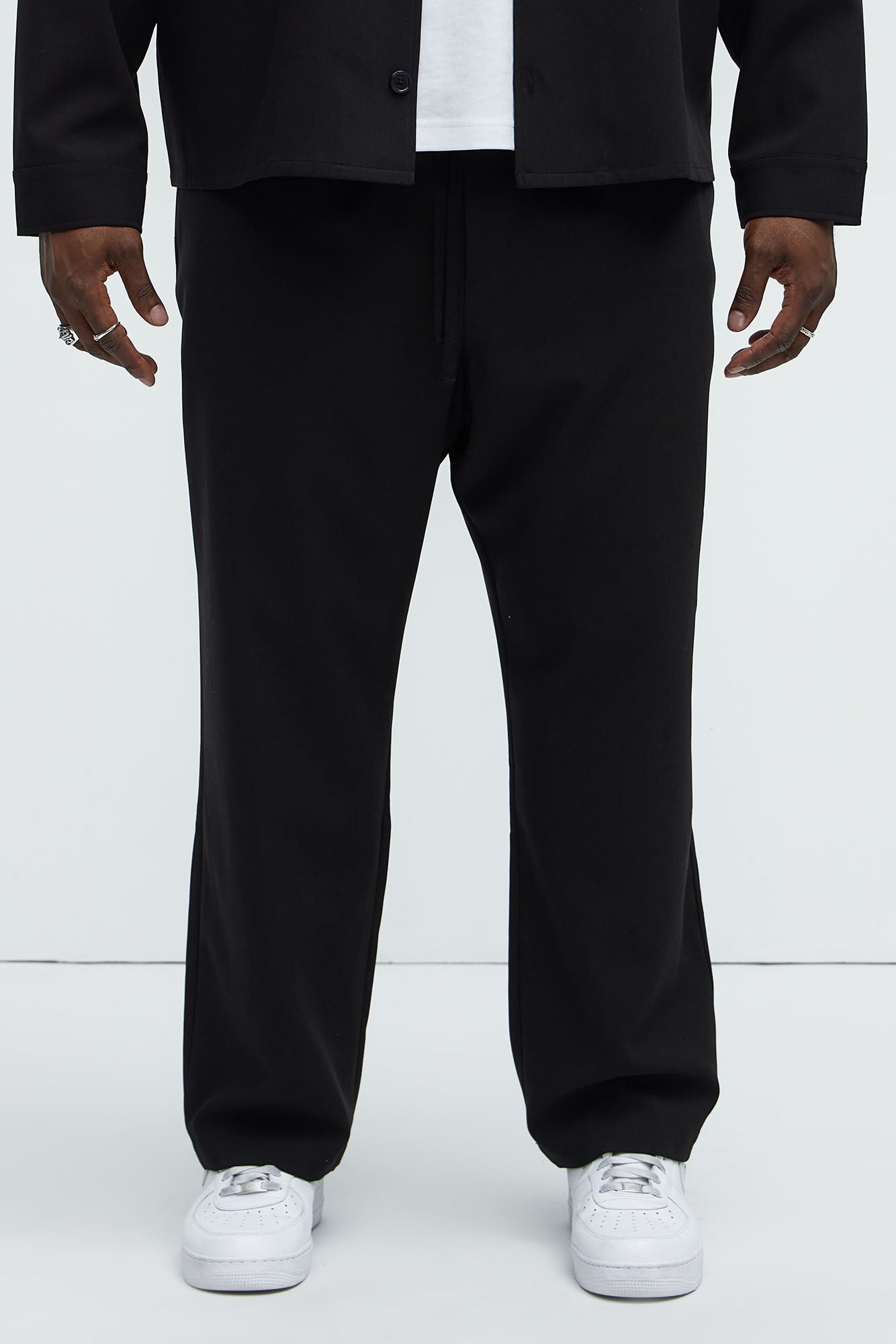 Ronan Straight Trousers - Black - Image 7