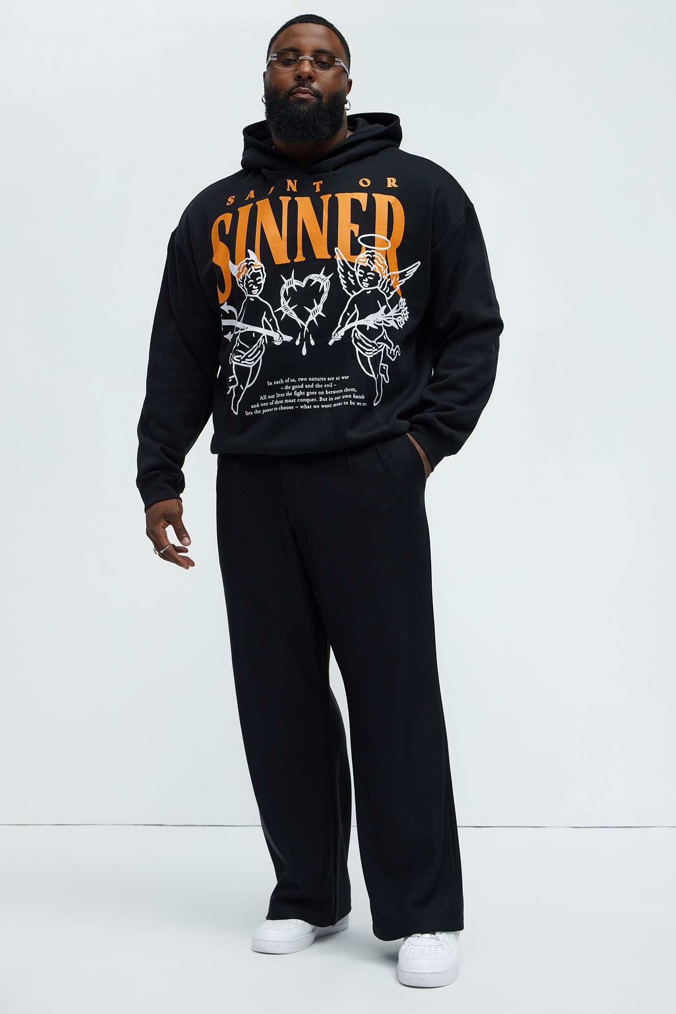 Saint Or Sinner Hoodie - Black - Image 6