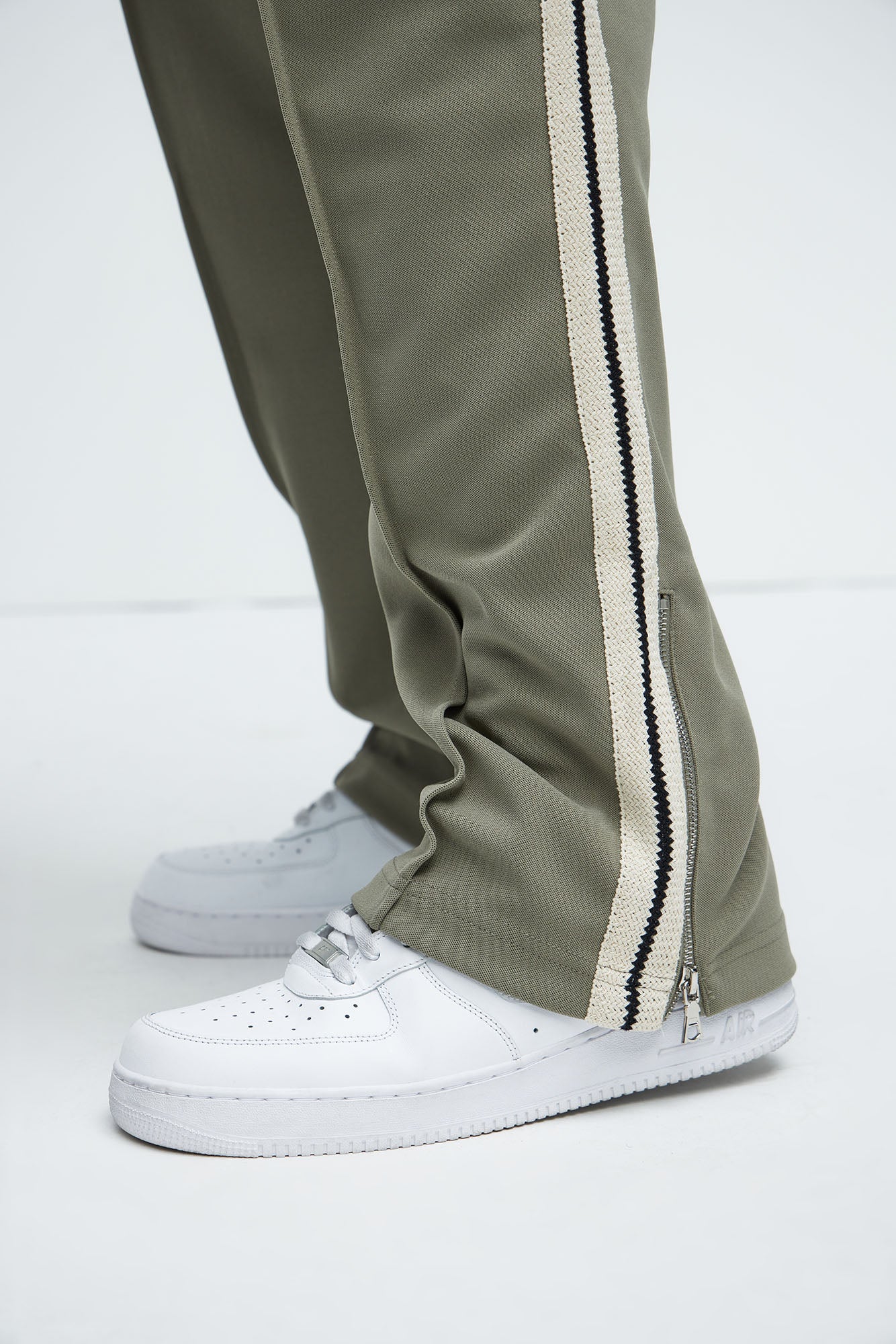Dennis Classic Knit Track Pants - Olive - Image 13
