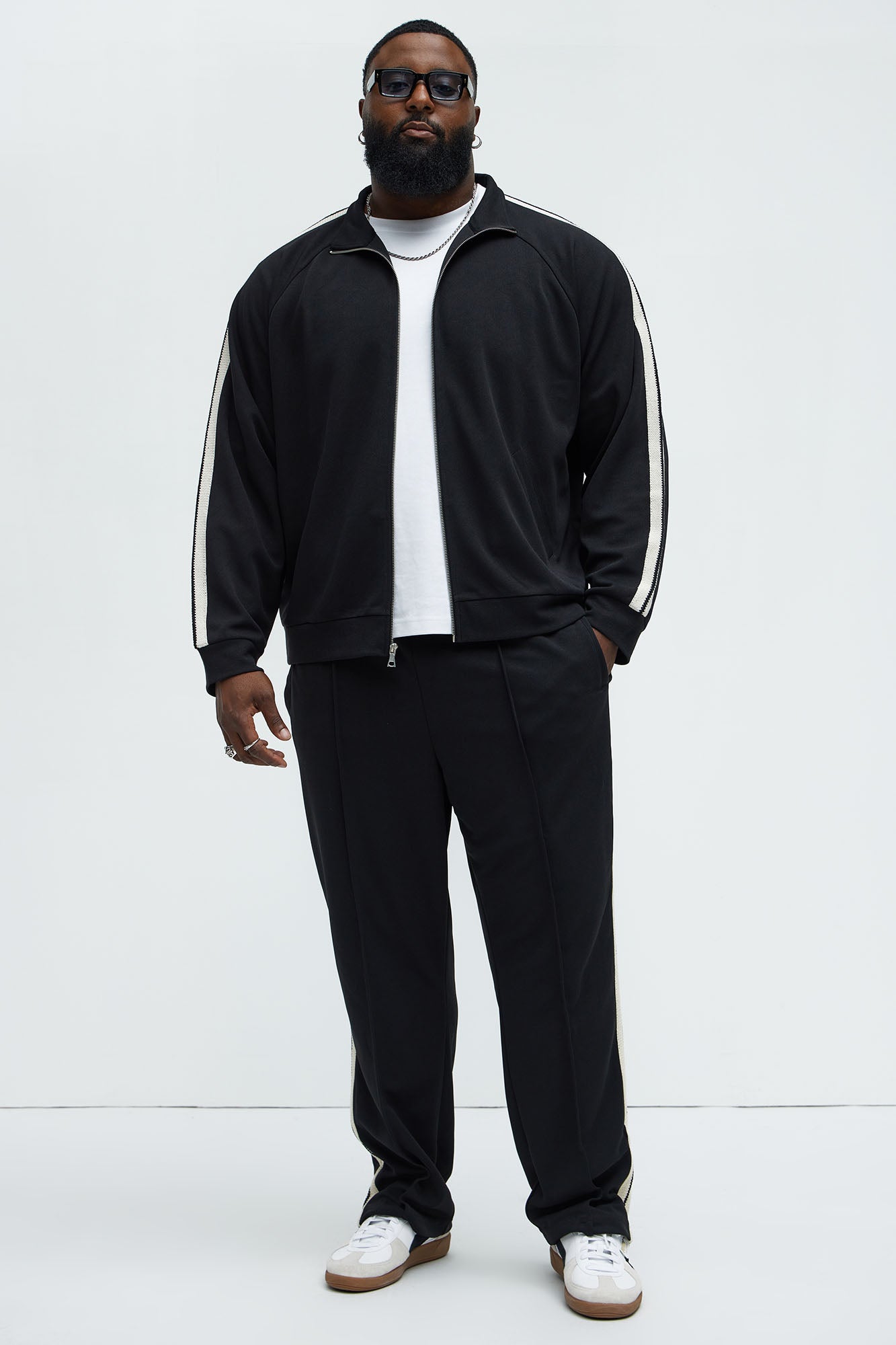 Dennis Classic Knit Track Pants - Black - Image 11