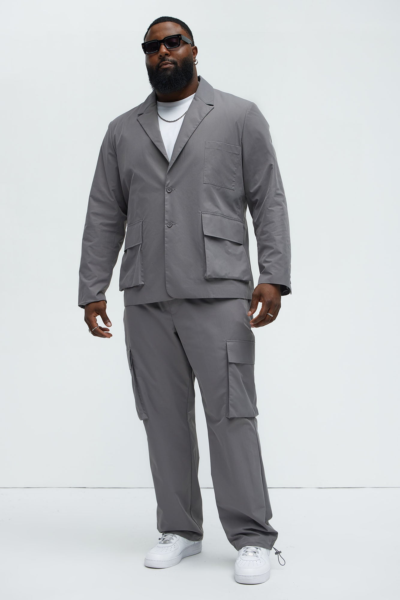 Ansel Tech Blazer - Charcoal - Image 6
