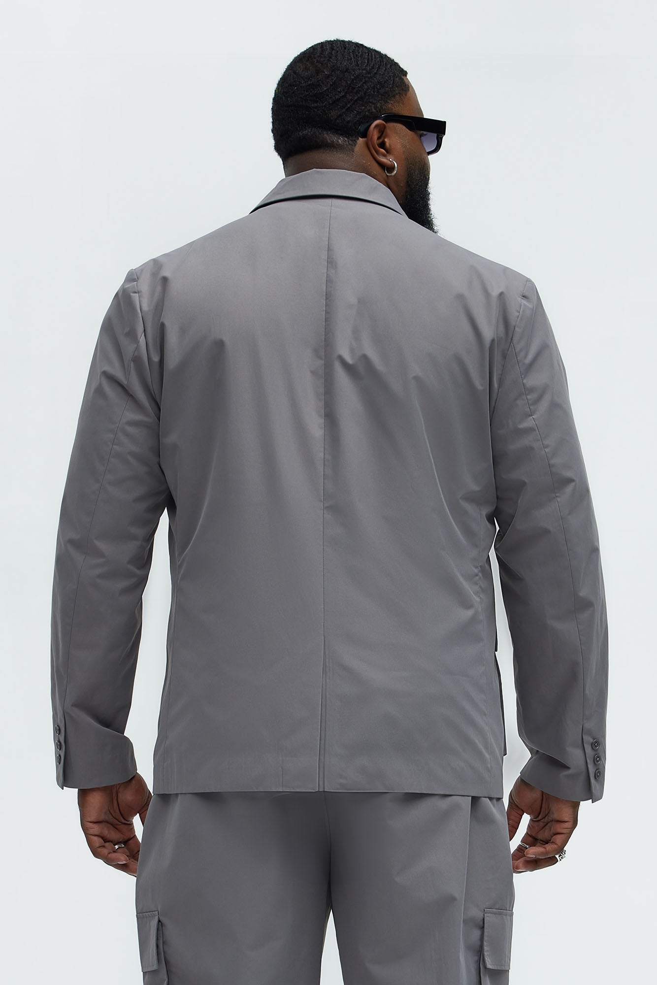 Ansel Tech Blazer - Charcoal - Image 8