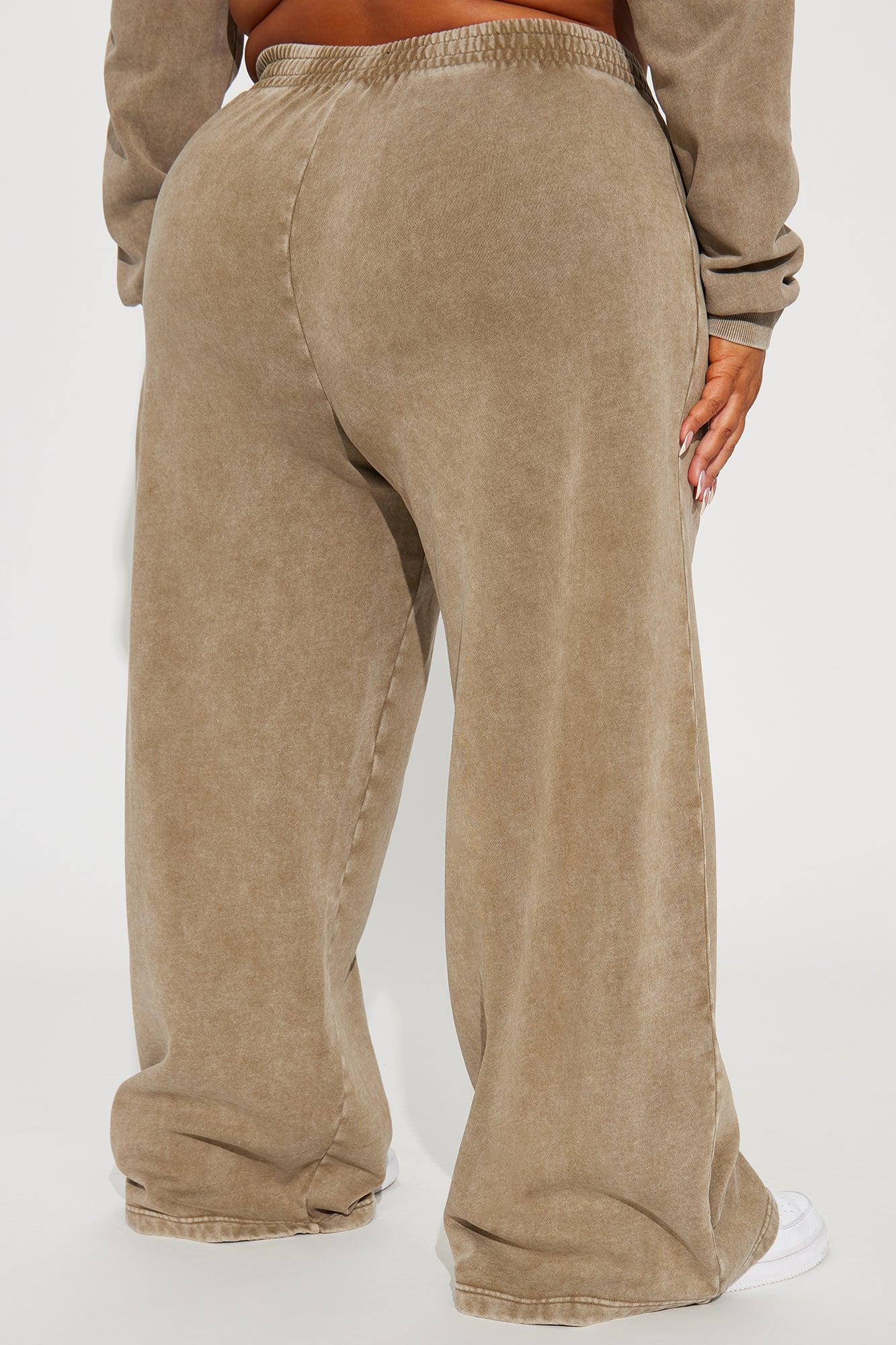 New York Washed Wide Leg Pant - Taupe/combo - Image 7