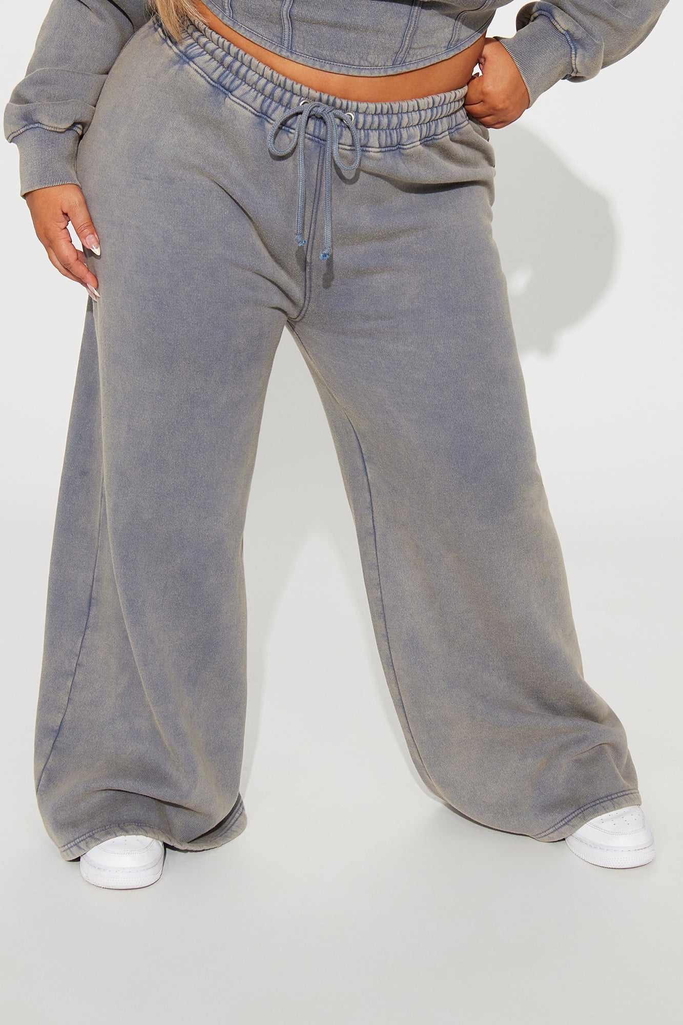 New York Hustle Washed Sweatpants - Grey/combo - Image 6