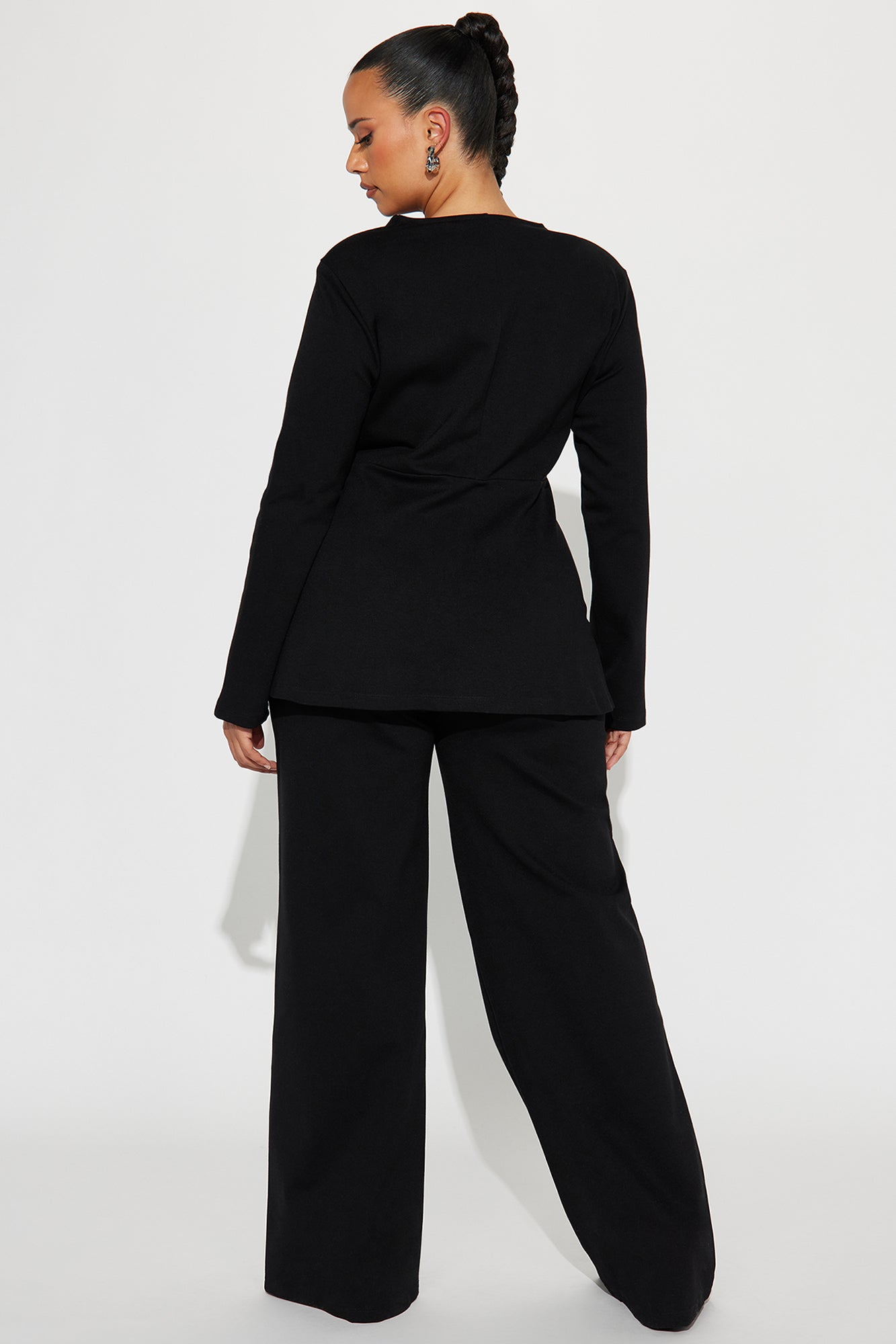 Believe It Blazer Pant Set - Black - Image 7