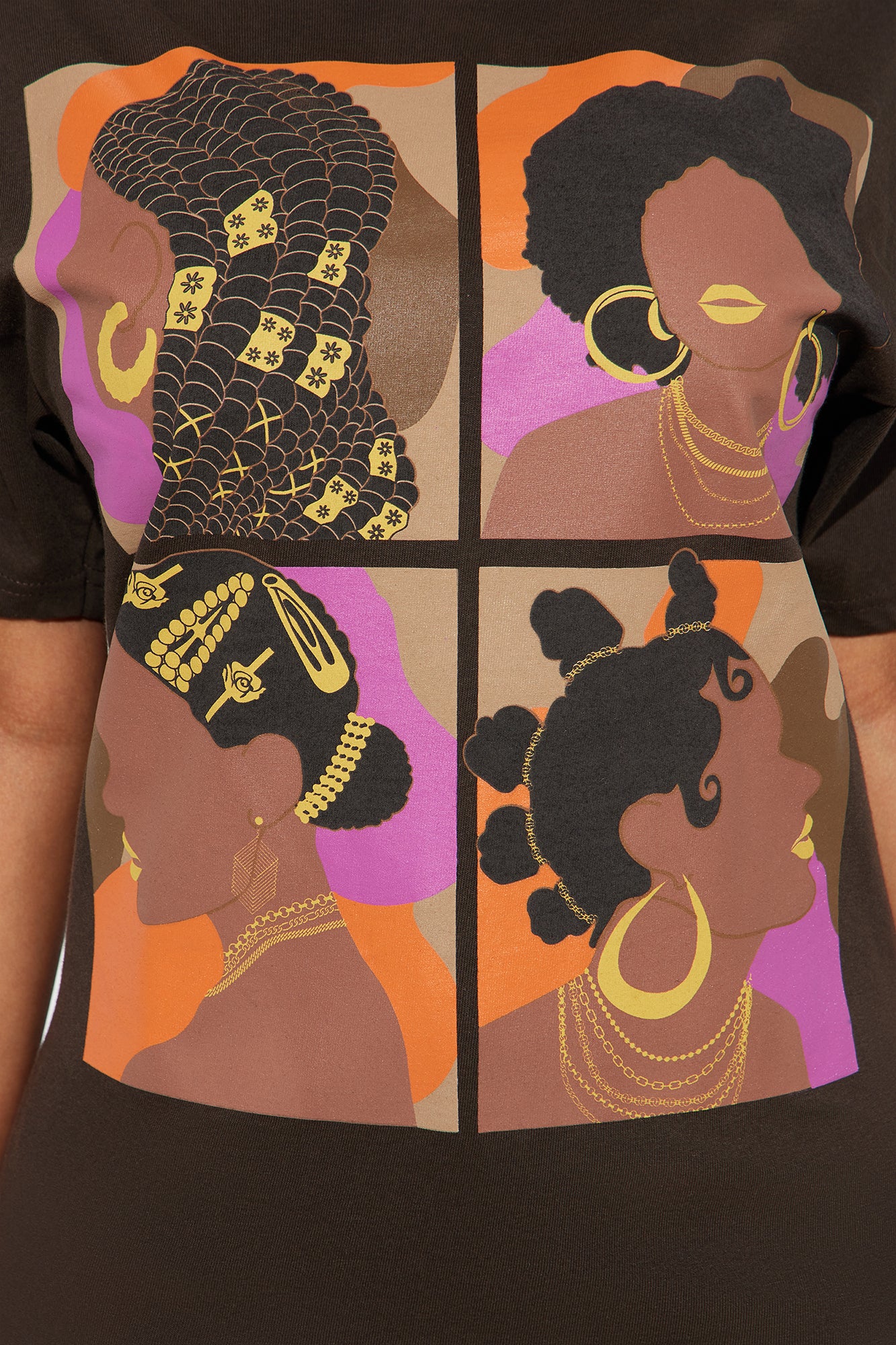 Embracing All Of Me Graphic Tee - Brown - Image 3