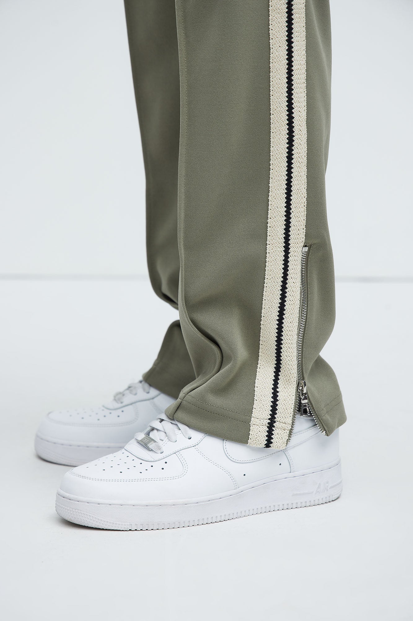 Dennis Classic Knit Track Pants - Olive - Image 8