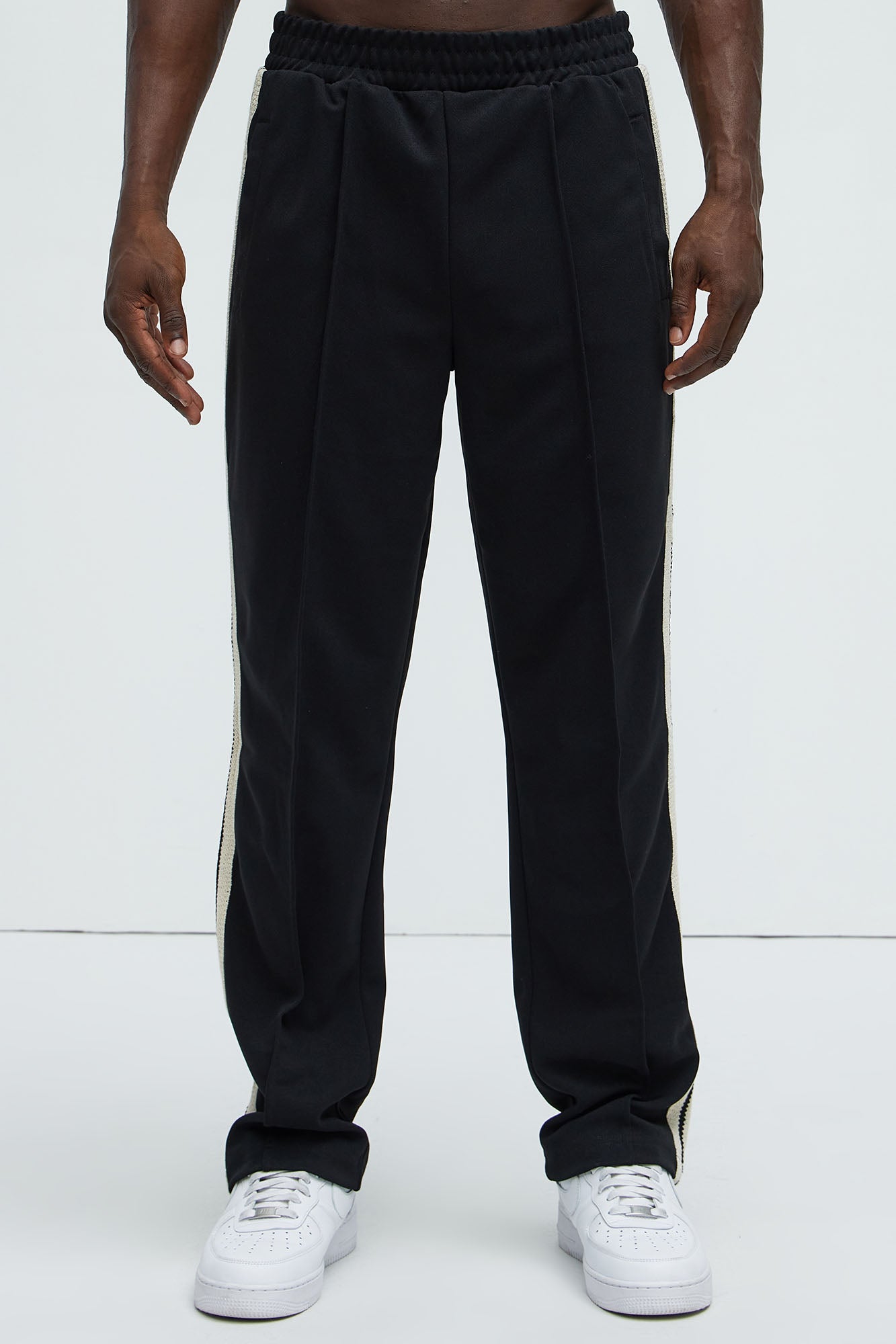 Dennis Classic Knit Track Pants - Black - Image 7