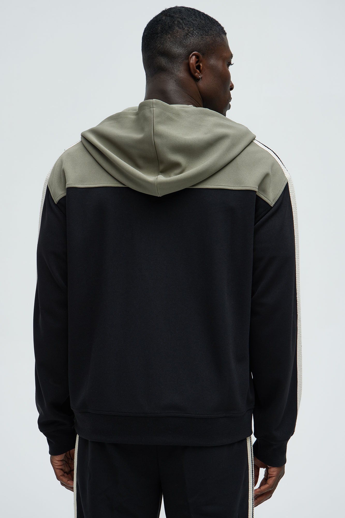 Dennis Zip Up Hoodie - Black/combo - Image 4