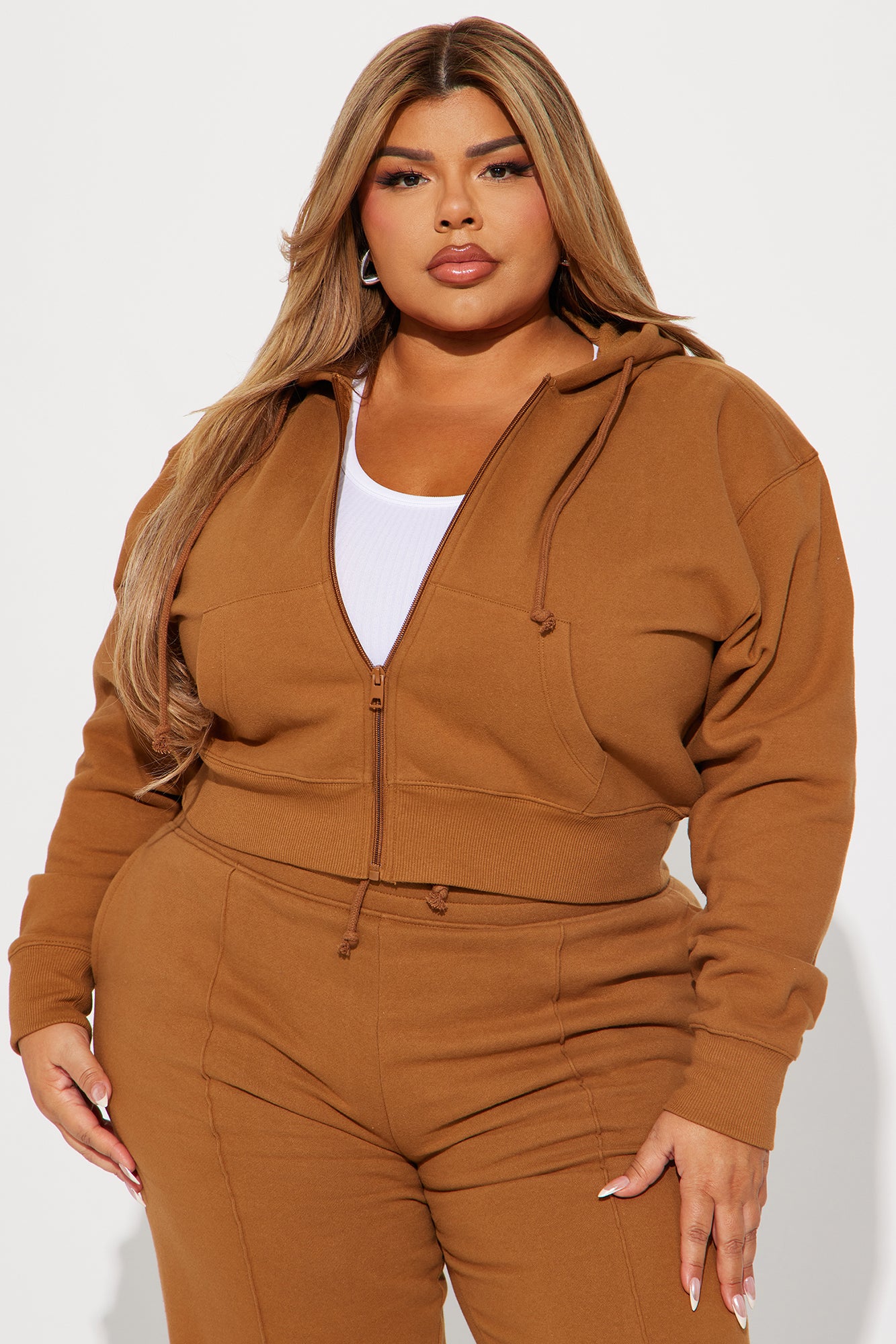 Stayin' In Sweatsuit - Cognac - Image 6