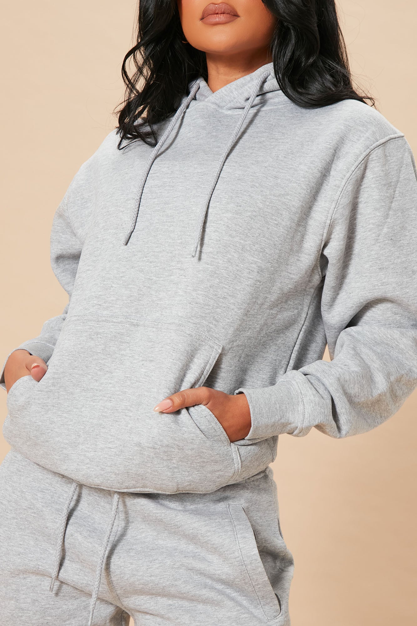 Stole Your Boyfriend's Oversized Hoodie - Heather Grey - Image 3