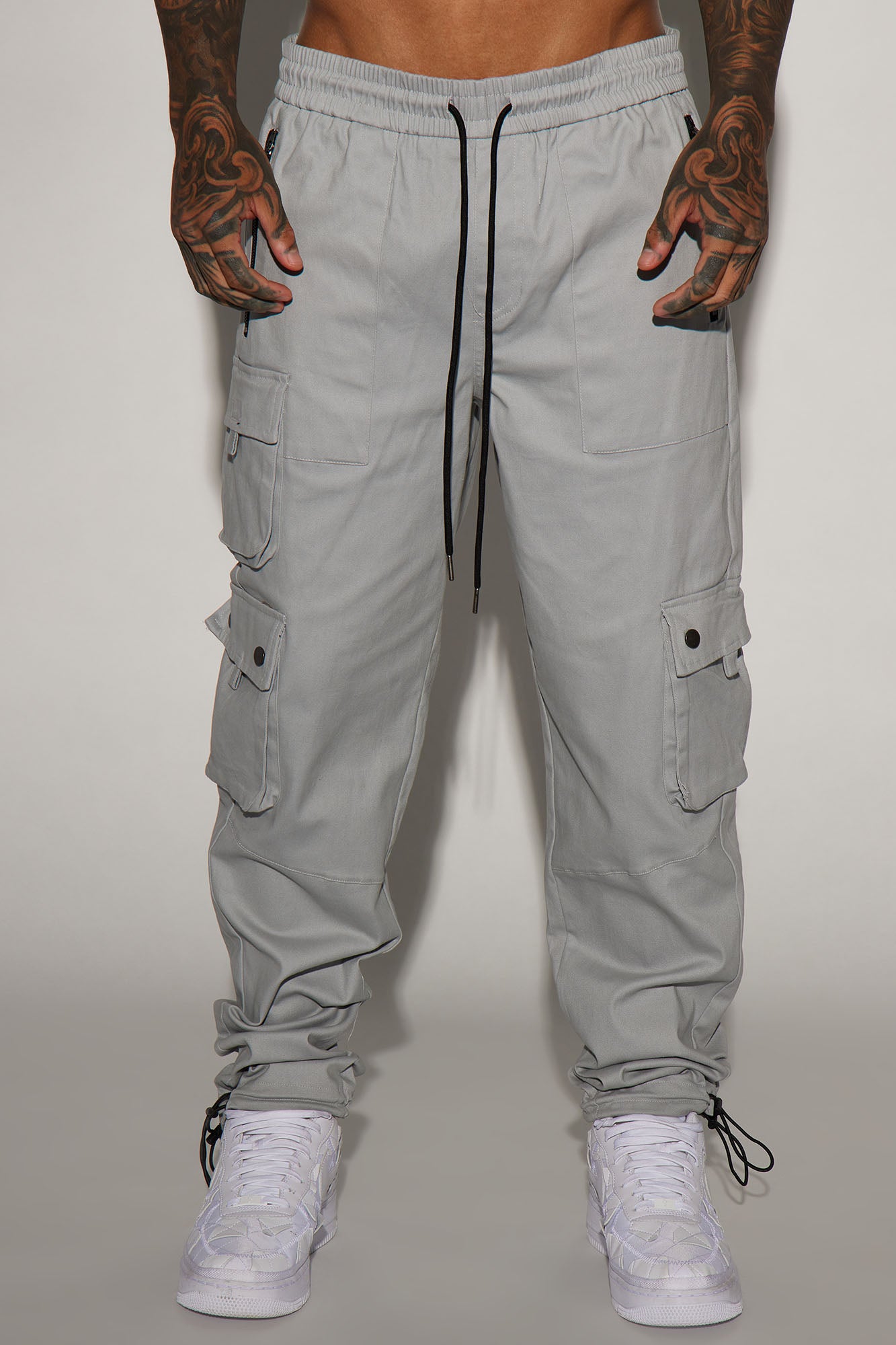Roaming Twill Cargo Pants - Grey - Image 3