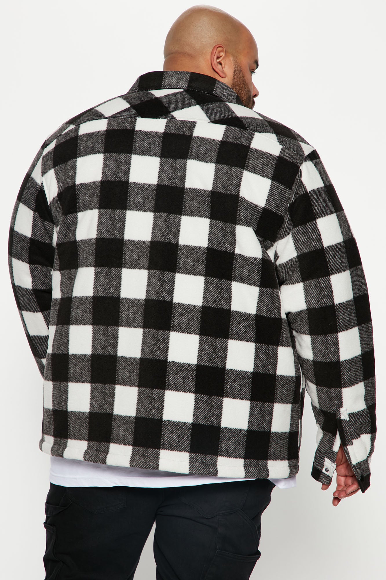 Lumber Flannel Shacket - Black/combo - Image 6