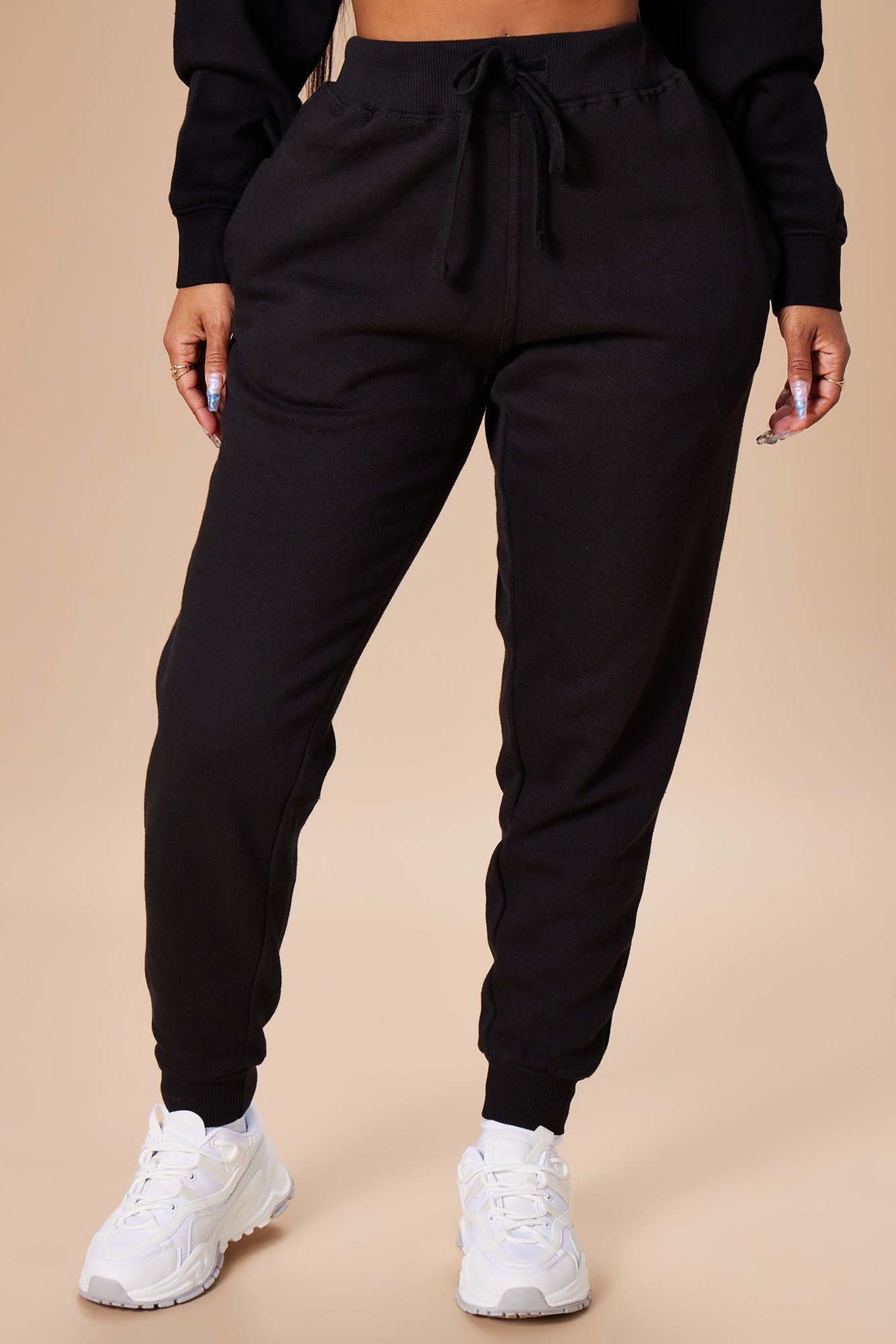 Stole Your Boyfriend's Oversized Jogger - Black - Image 3