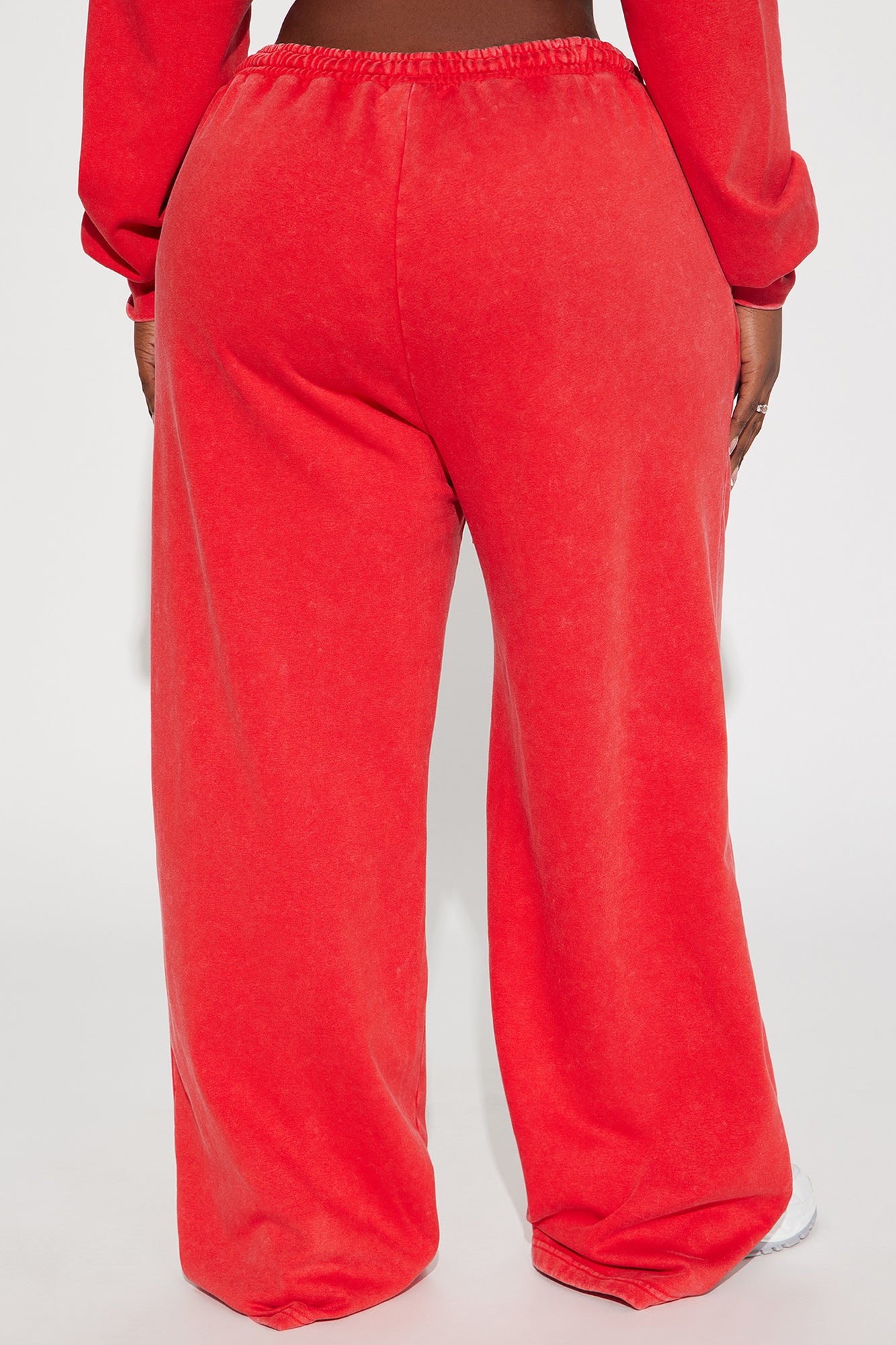 Rested Lounge Wide Leg Jogger - Red - Image 7
