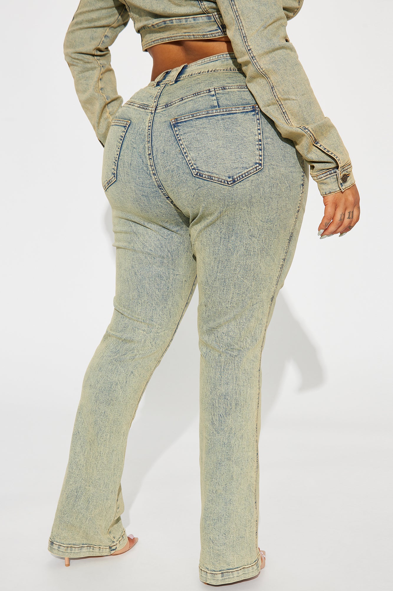 Vittoria Tinted Stretch Skinny Jeans - Light Wash - Image 6