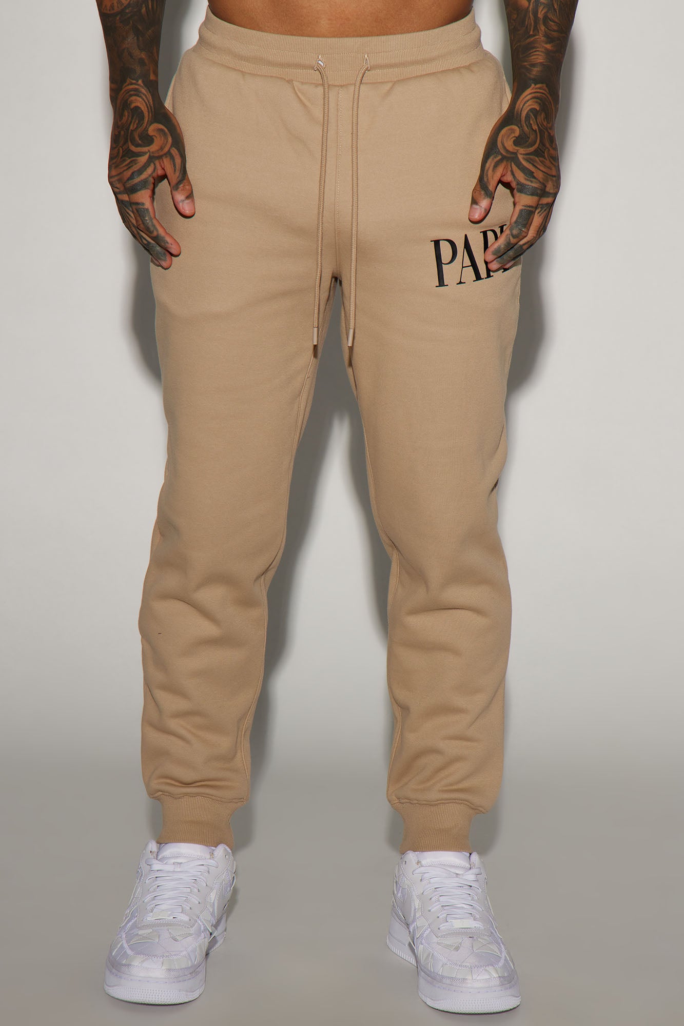 Family Goals Papi Jogger - Taupe - Image 4