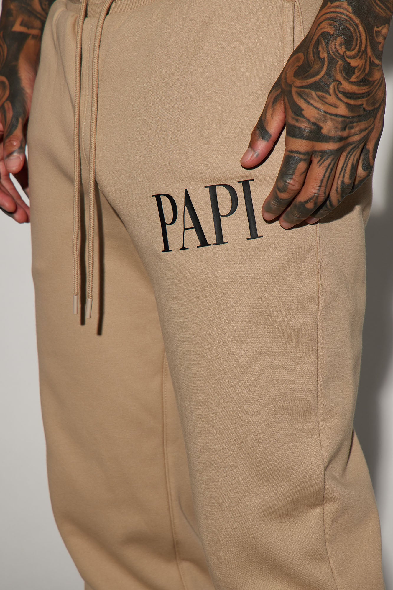 Family Goals Papi Jogger - Taupe - Image 3