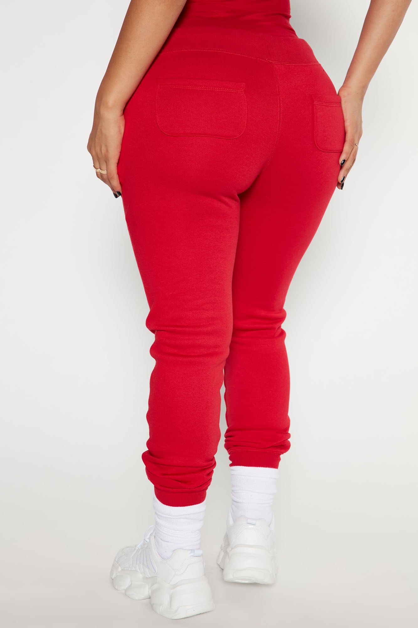 Relaxed Vibe Joggers - Red - Image 3