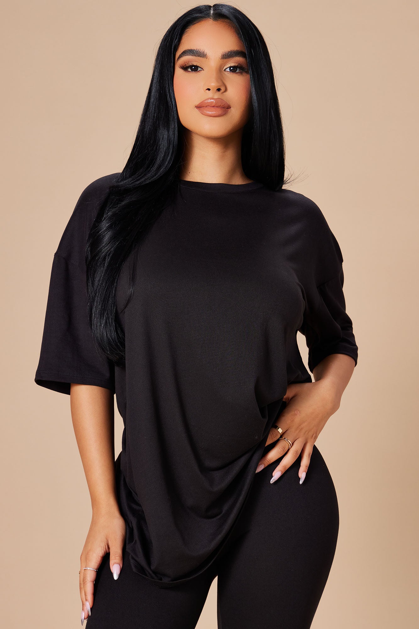 Weekend Vibes Legging Set - Black - Image 3