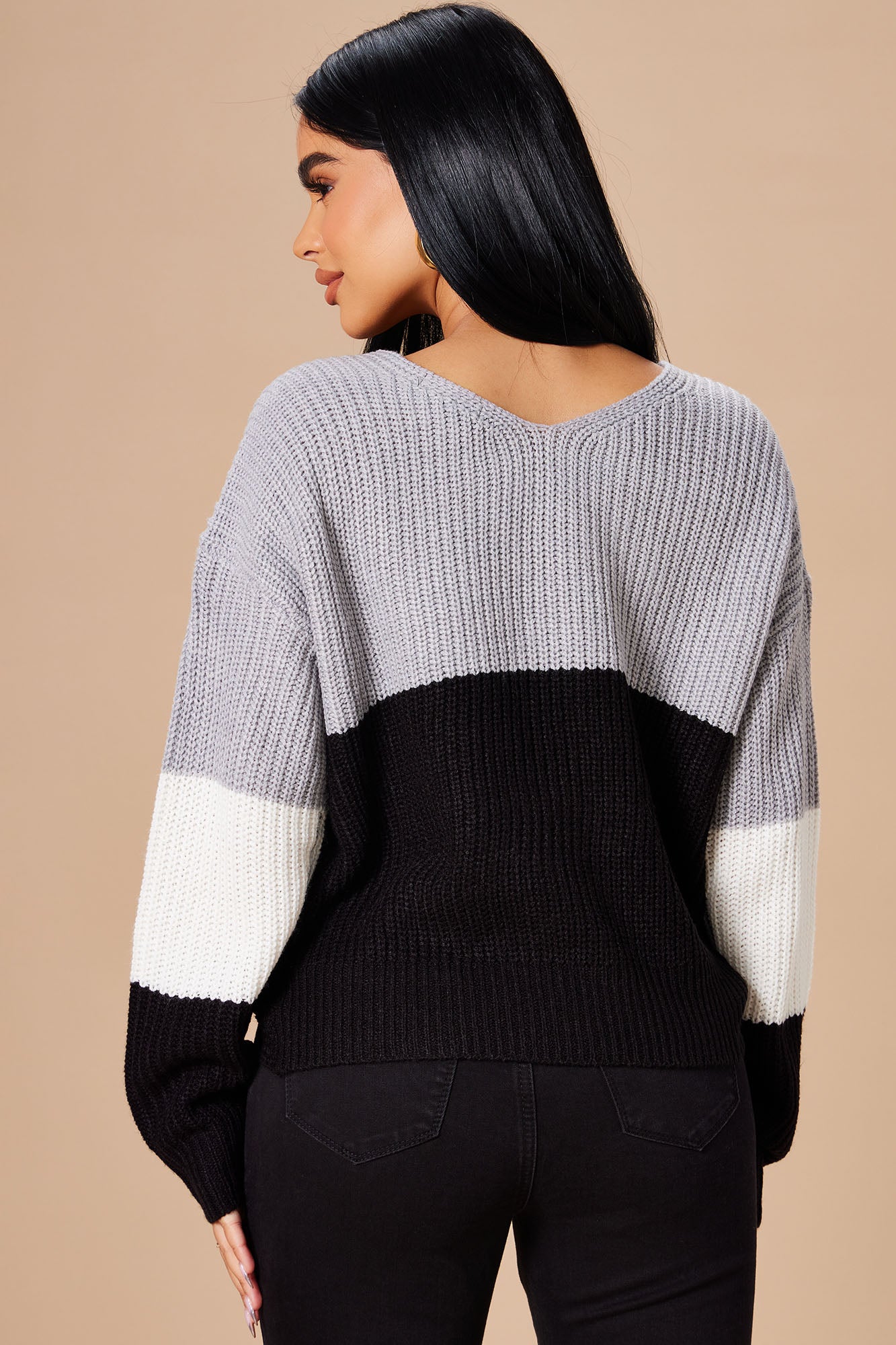 Just A Little Twisted Sweater - Black - Image 4