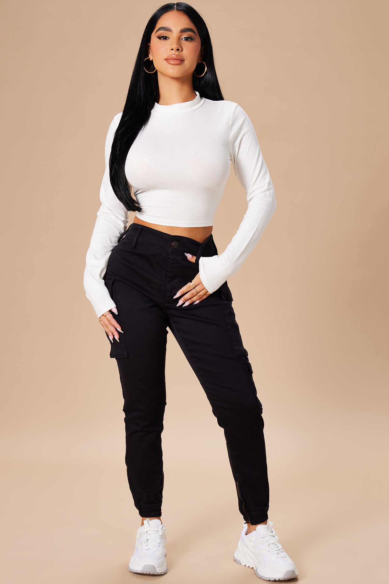 Kalley Cargo Pants - Black - Image 13
