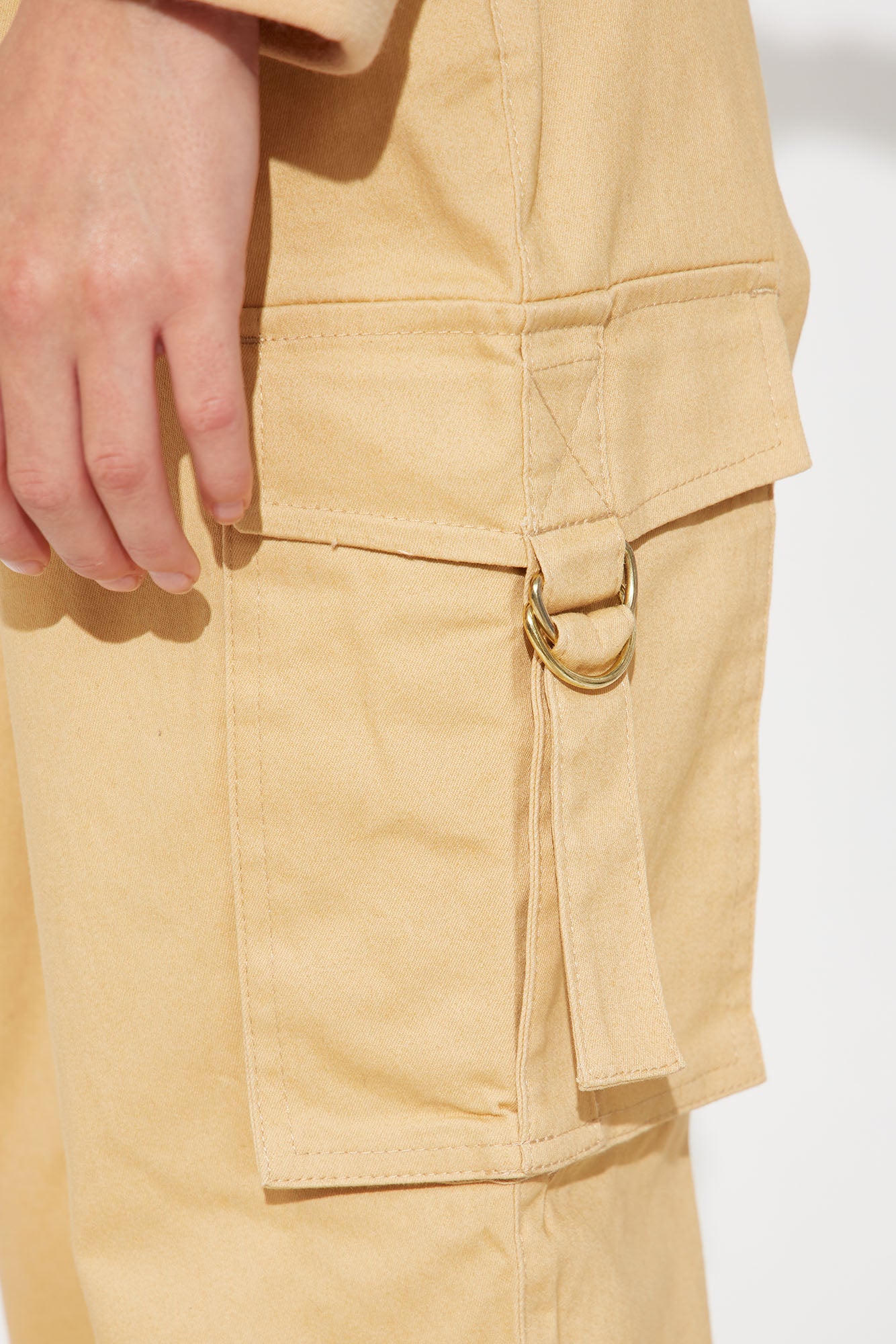 Mini Call Me Beep Me Cargo Jogger Pant - Khaki - Image 3