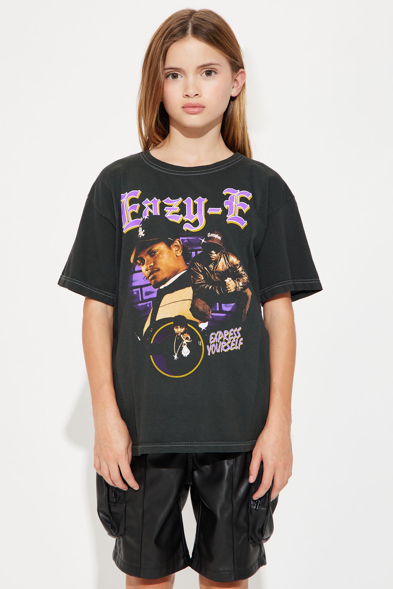 Mini Eazy-E Graphic T-Shirt - Black - Image 3