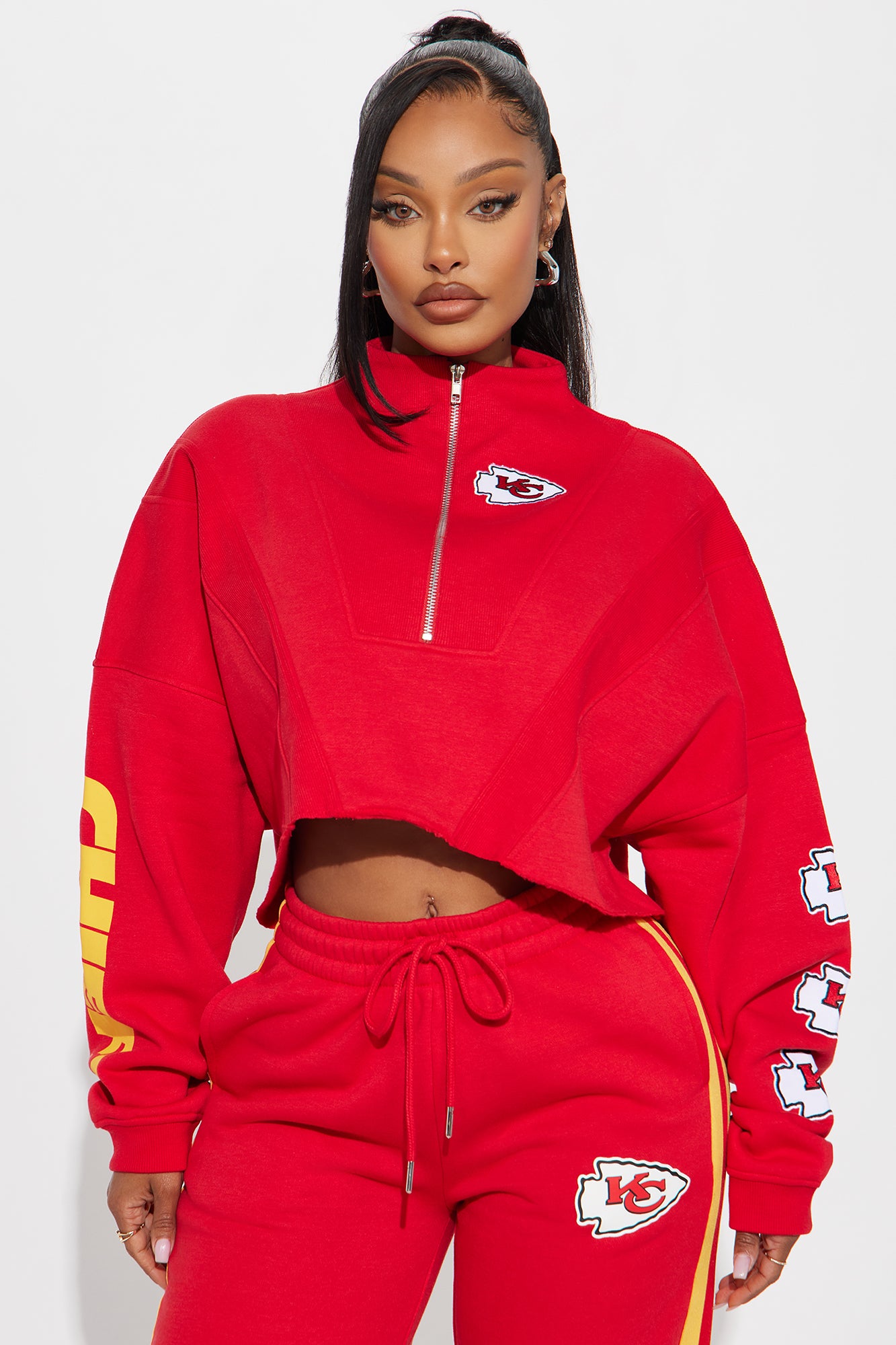 Chiefs Second Half Come-Back Zip Sweatshirt - Red - Image 3