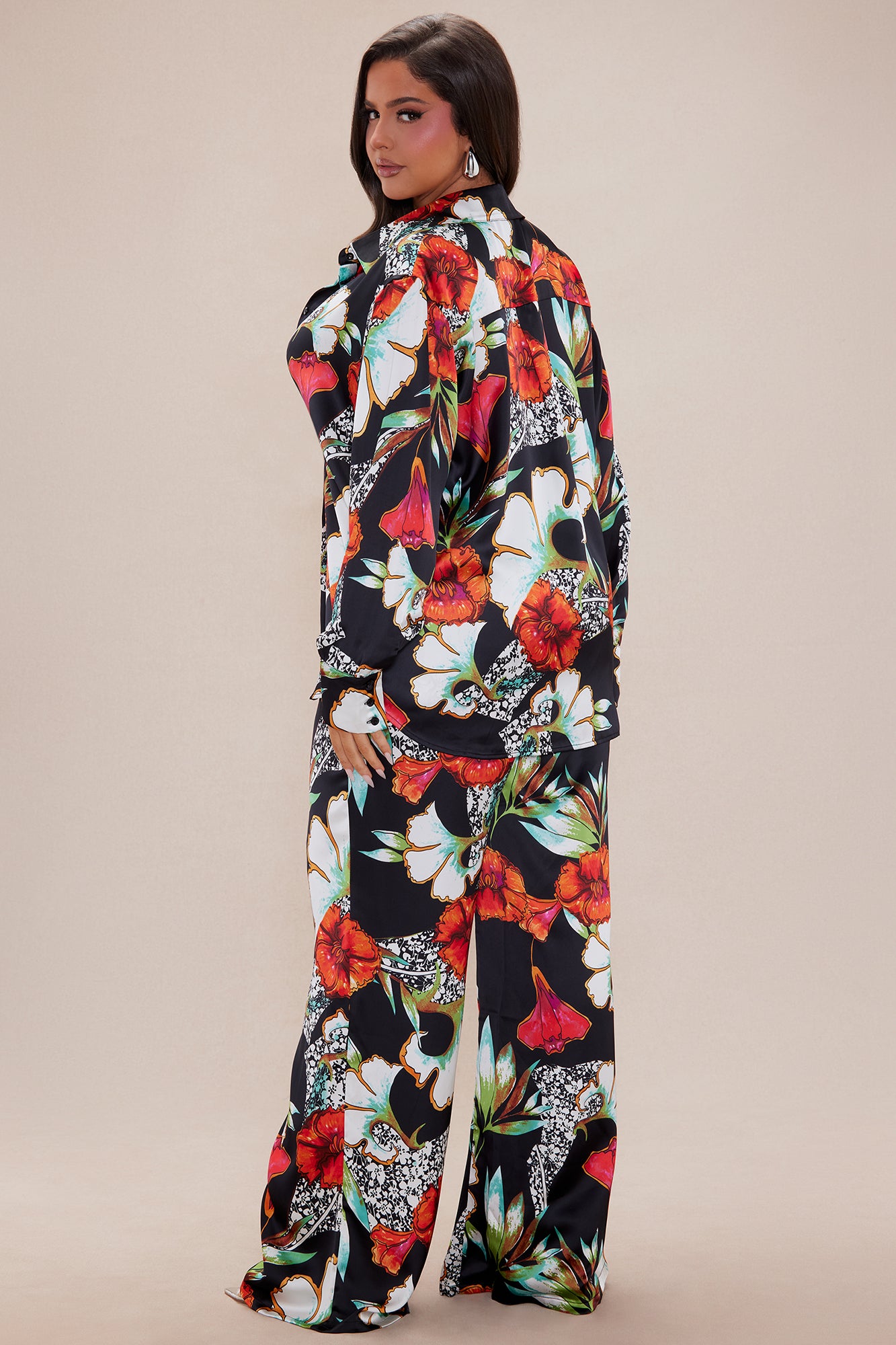Amiri Satin Pant Set - Black/combo - Image 8