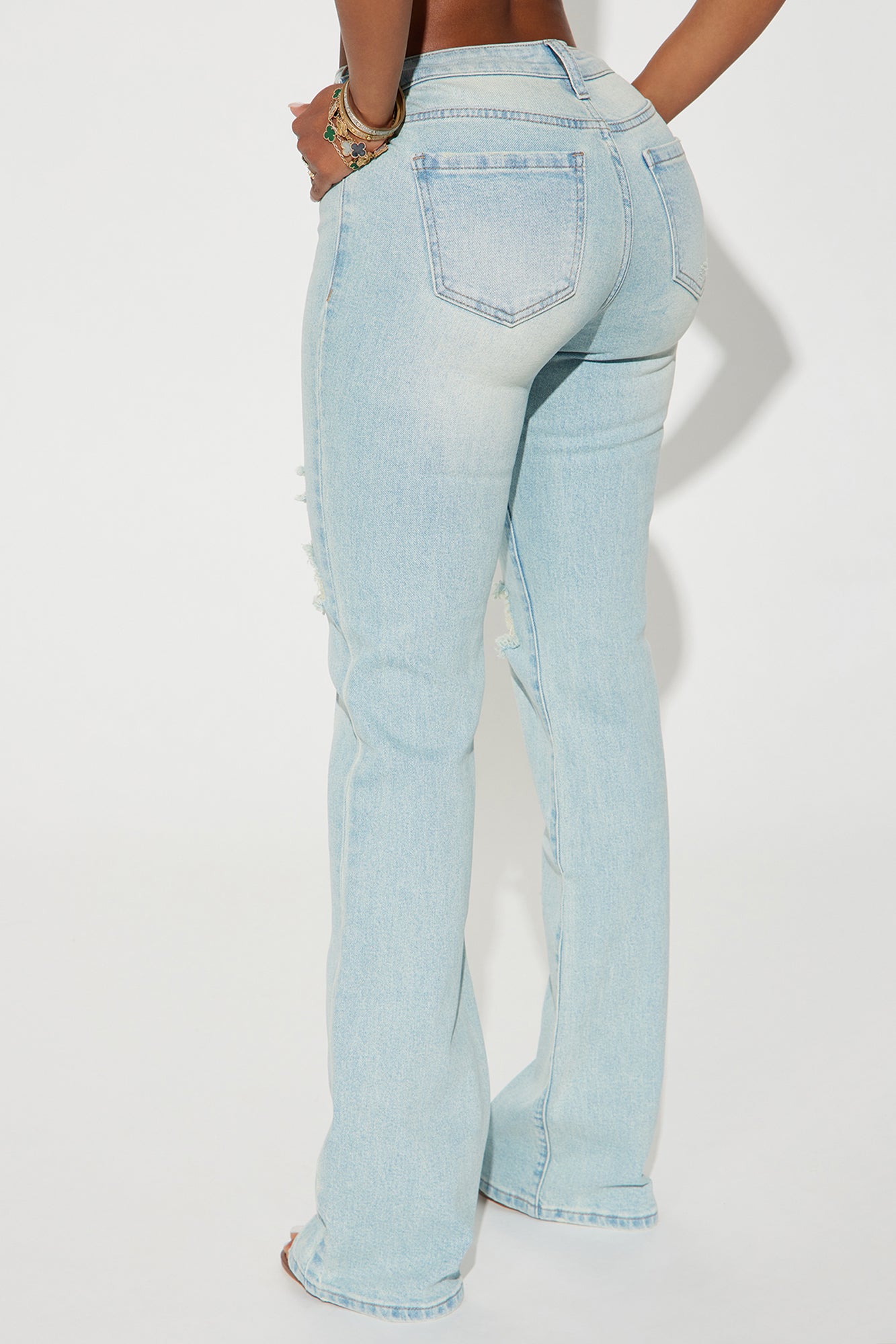 Bullseye Tinted Bootcut Jeans - Light Wash - Image 3