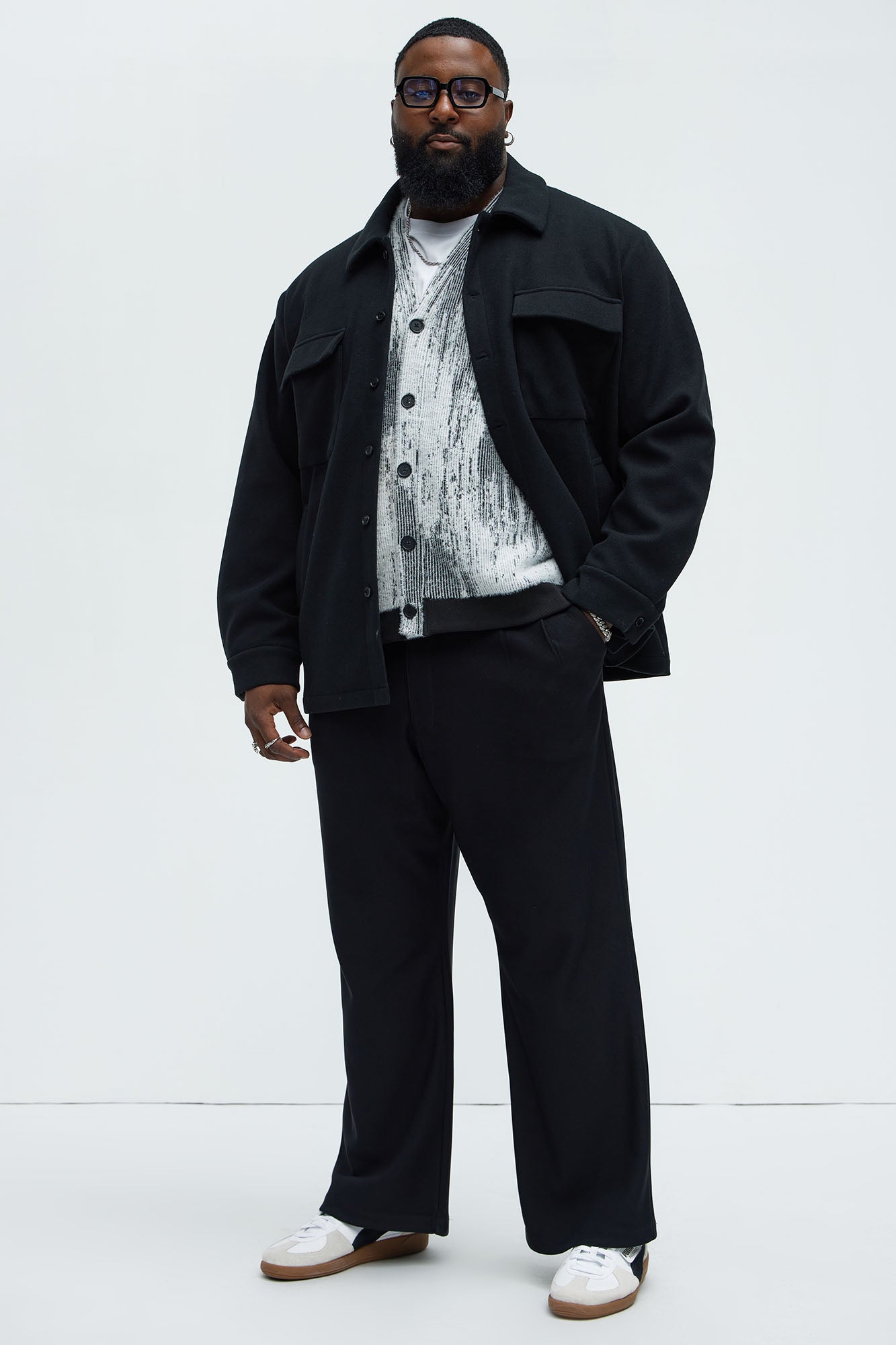 Ballou Pocket Button Up Shirt - Black - Image 6