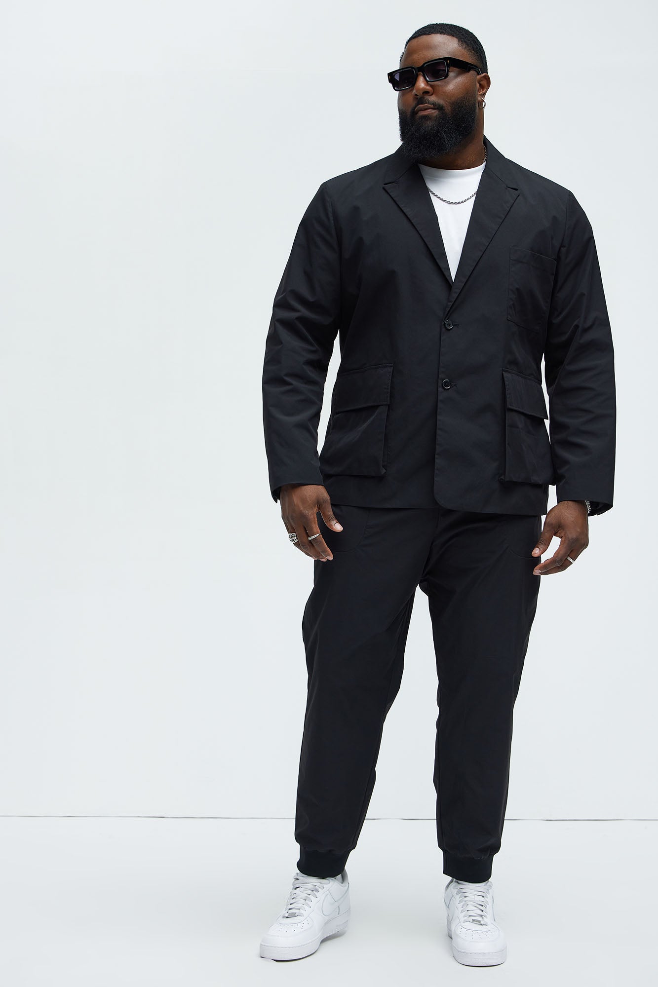 Ansel Tech Blazer - Black - Image 6